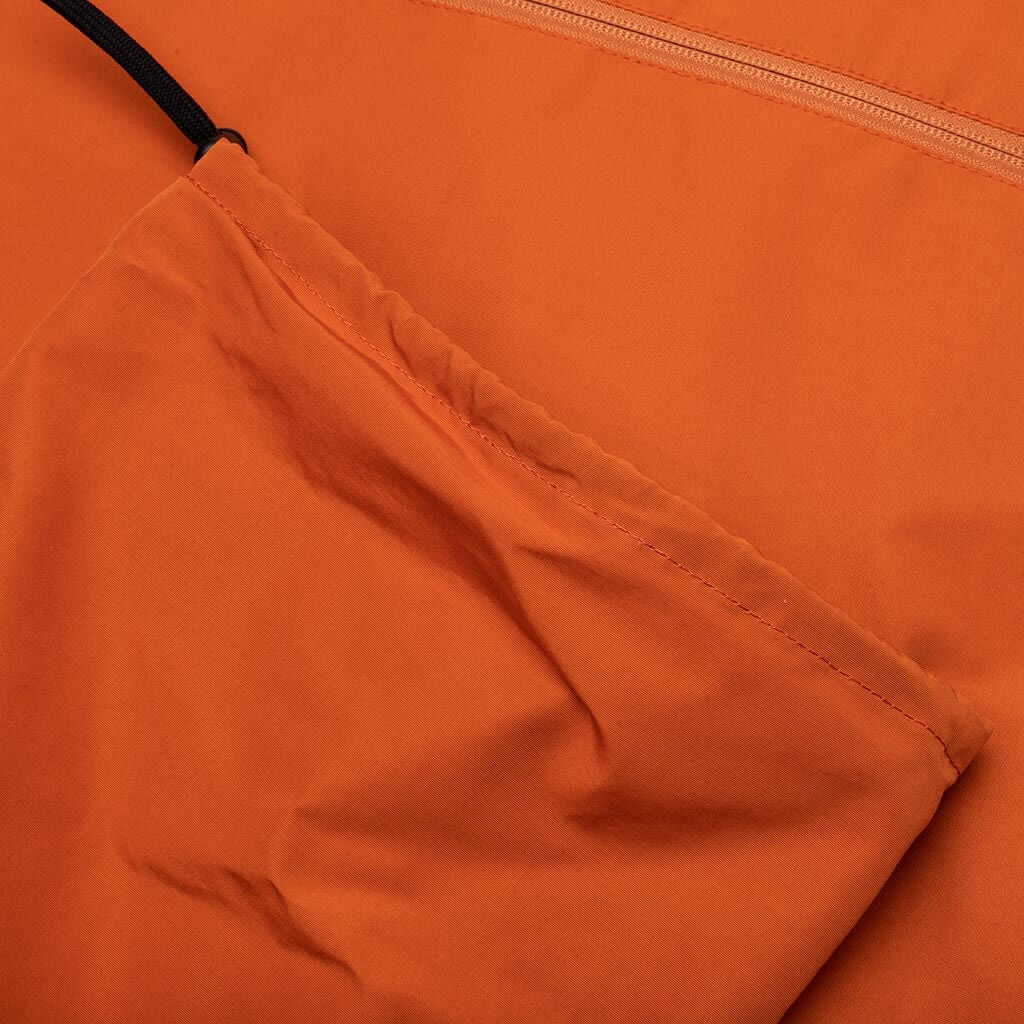 MULTI-POCKET ZIPPED DOWN VEST - ORANGE - 6