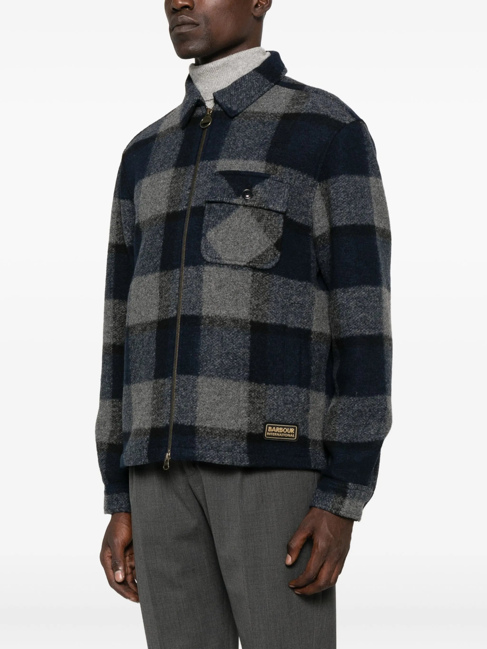 Barbour Checked Zip-up Overshirt - 5