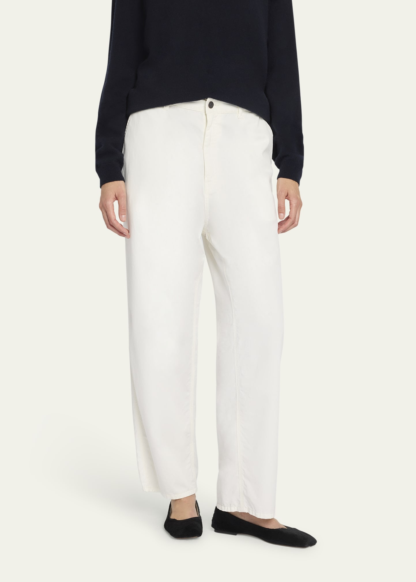 Sharka Cashmere Straight-Leg Carpenter Pants - 4