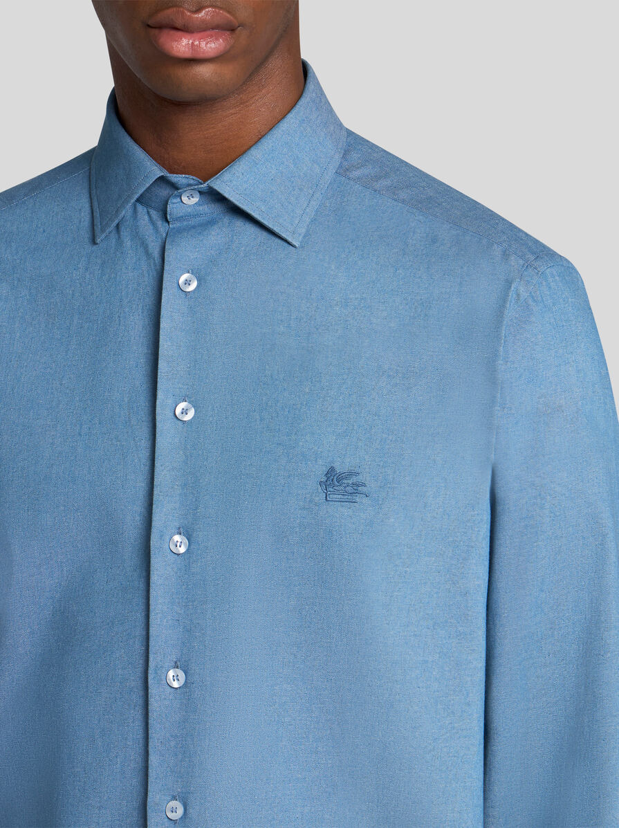 COTTON SHIRT WITH PEGASO - 3