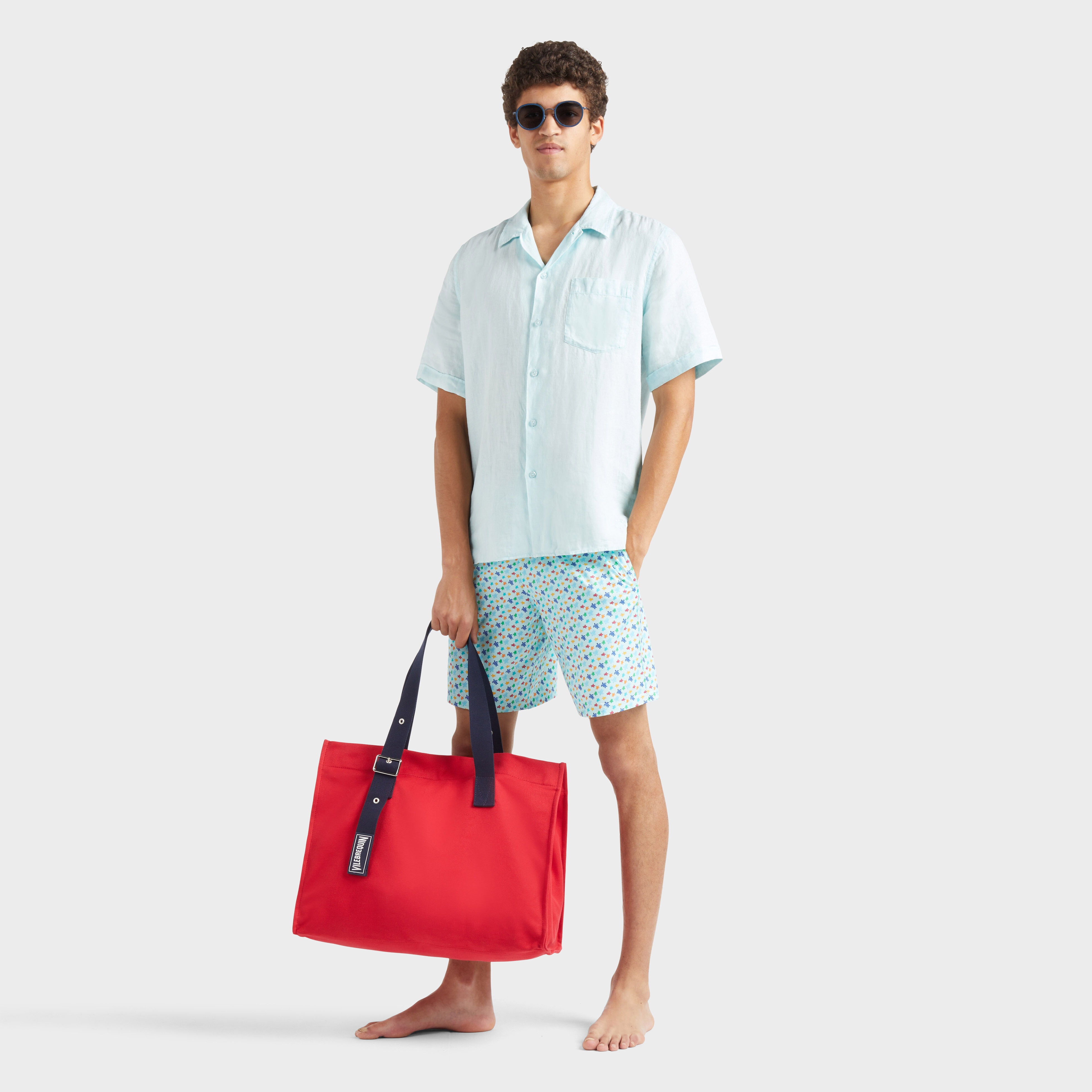 Men Linen Shirt Natural Dye - 5