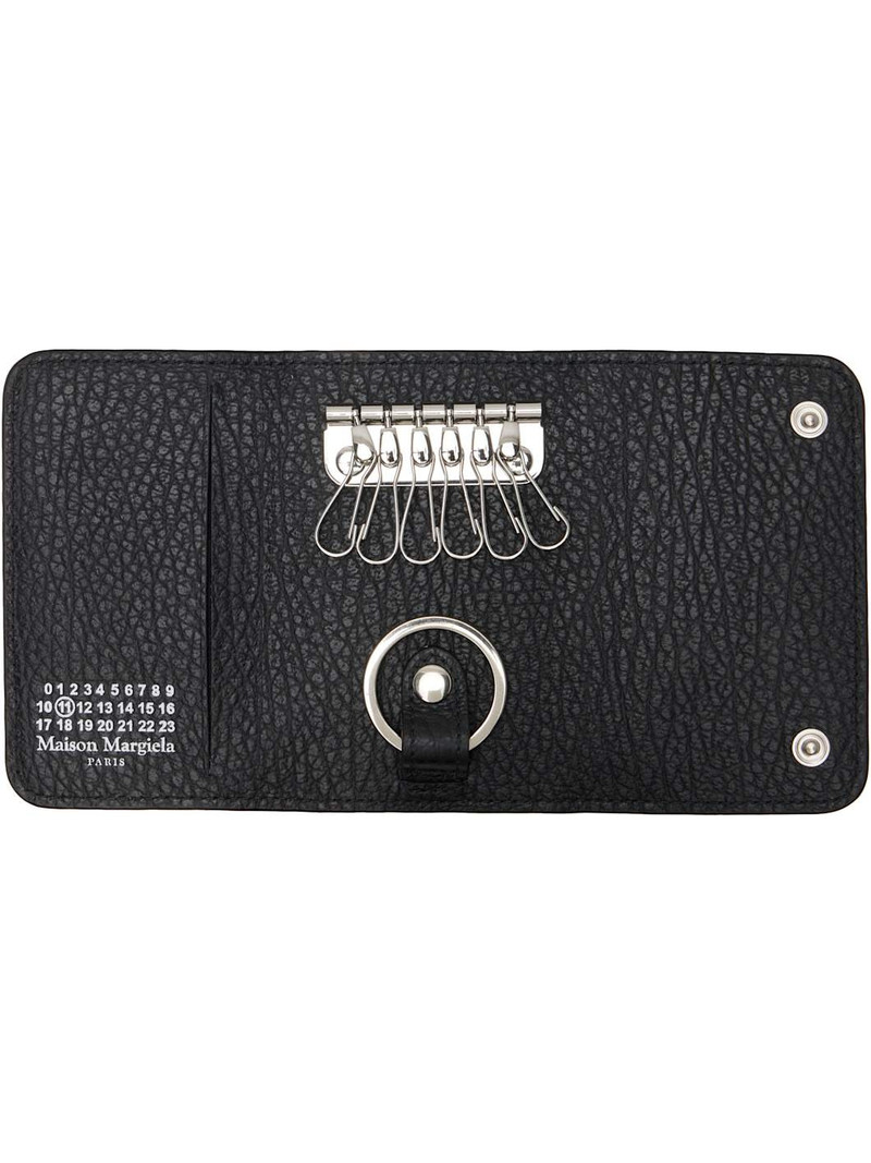 Maison Margiela Black Four Stitches Key Case outlook