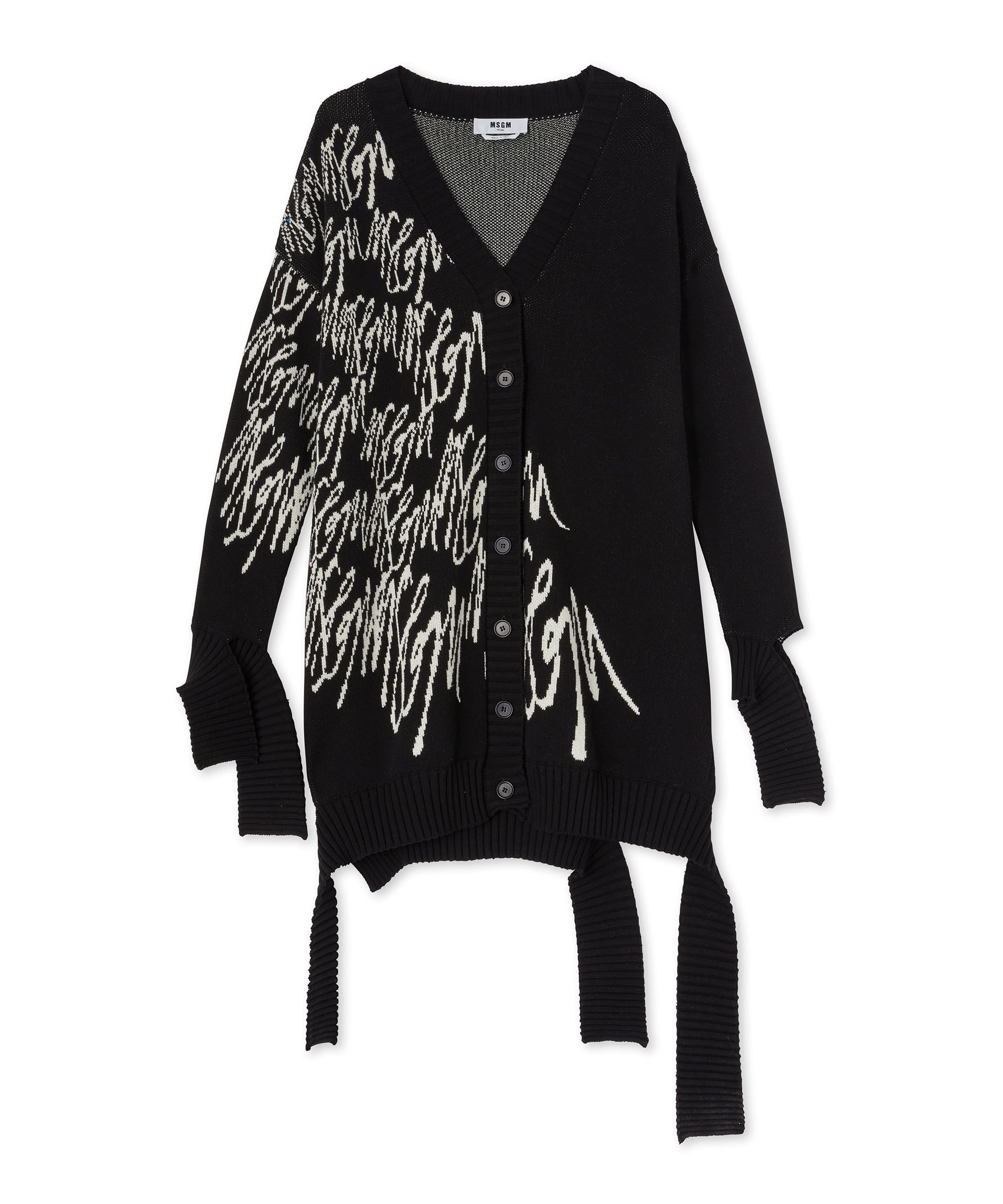 Cotton "Lettering" cardigan - 1