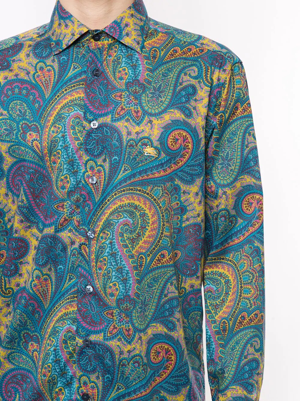 paisley-print cotton shirt - 5