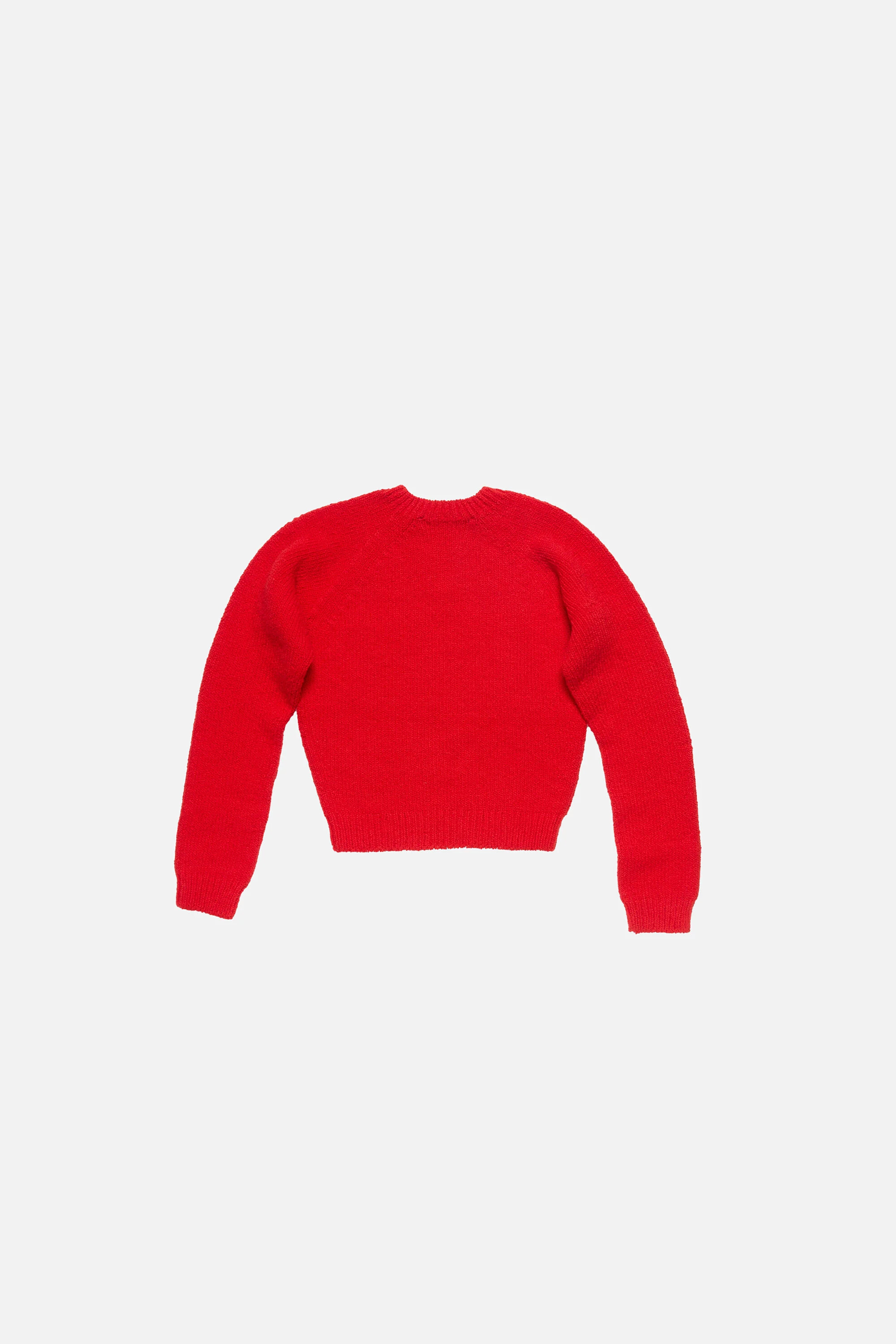 Cropped crewneck sweater - Bright Red - 7