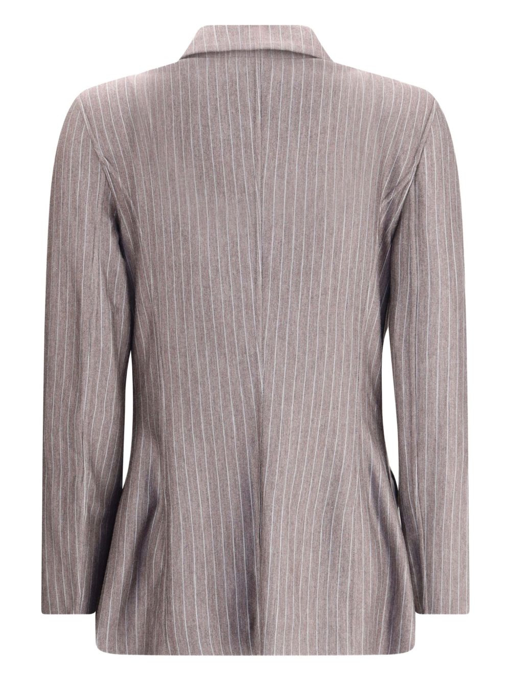 pinstripe double-breasted blazer - 2