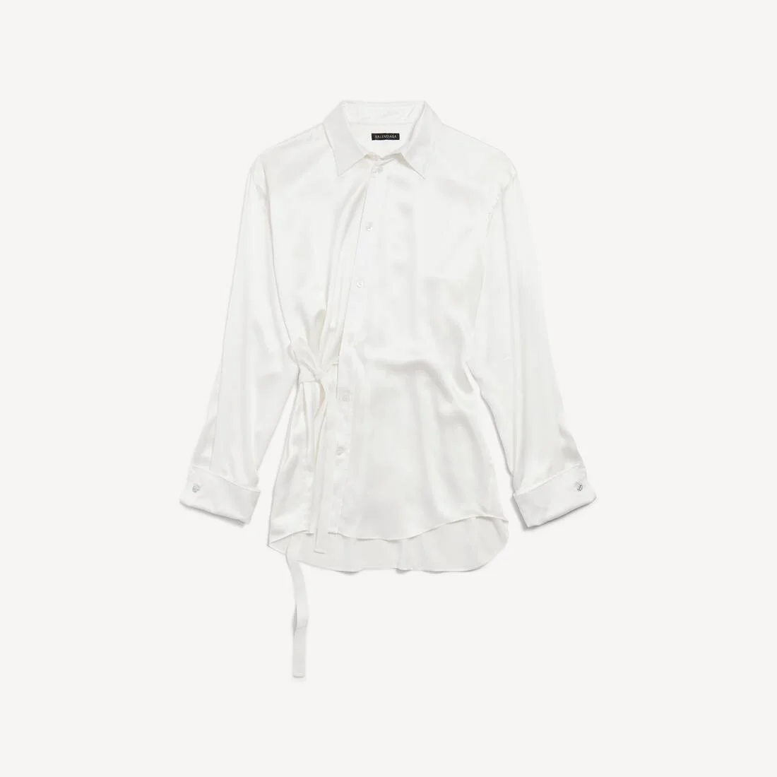 Women's Wrap Shirt in Ivory - 1