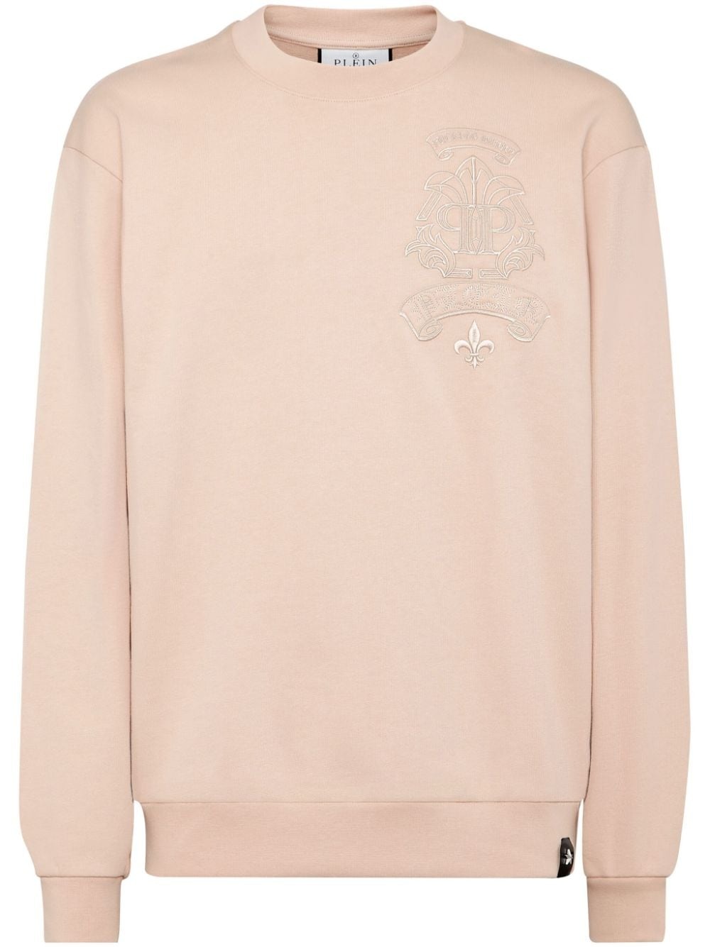 embroidered logo sweatshirt - 1
