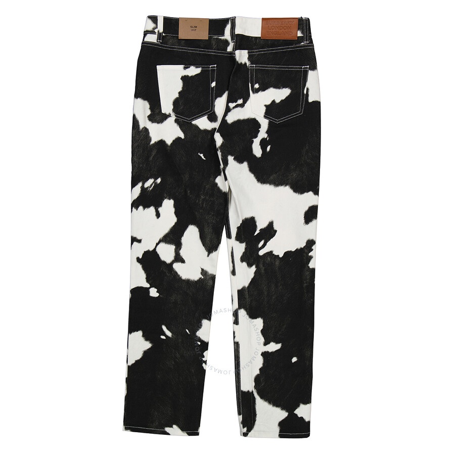 Burberry Cow Print Straight-fit Denim Jeans - 2