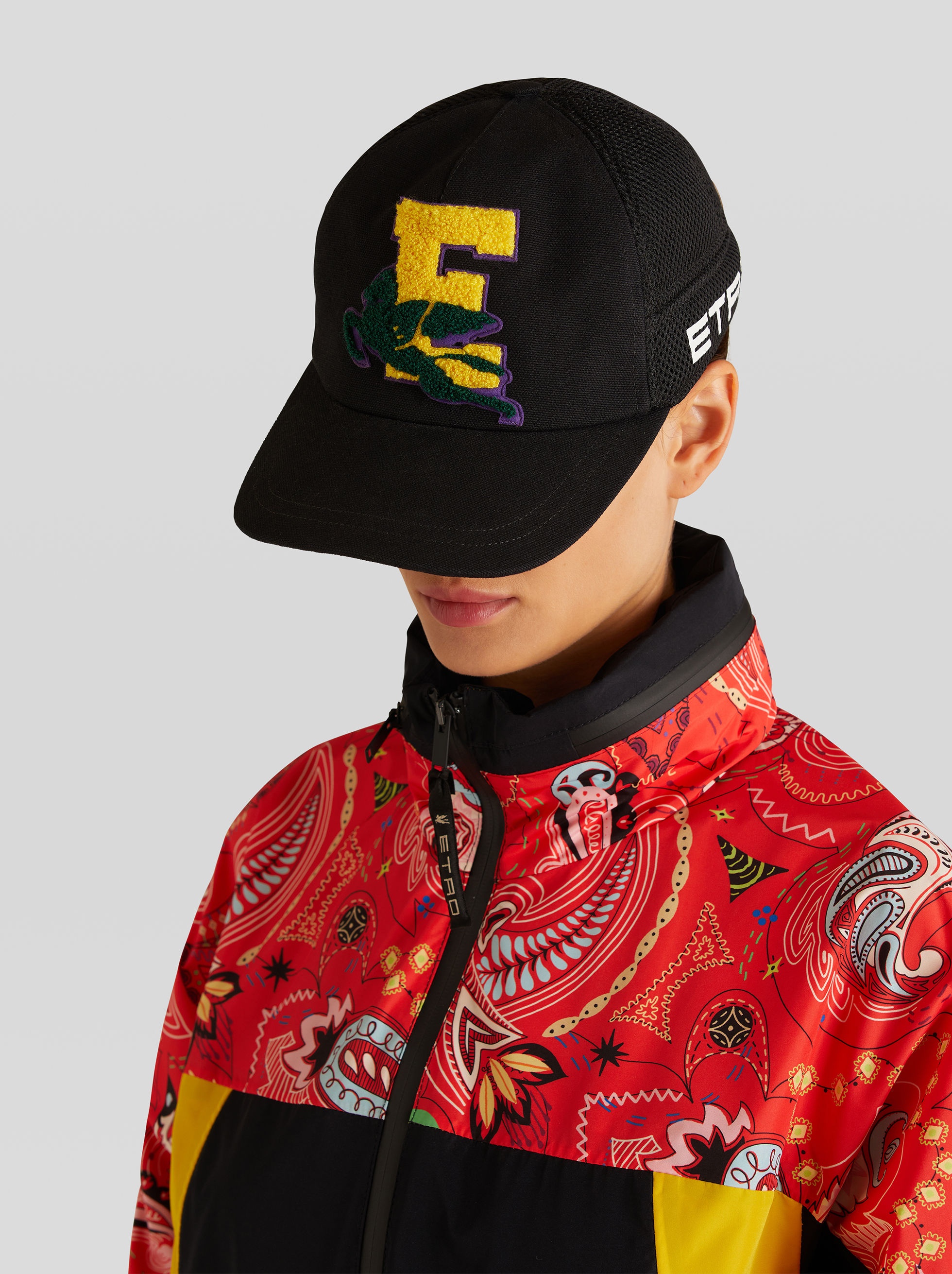 COTTON HAT WITH ETRO LOGO - 2