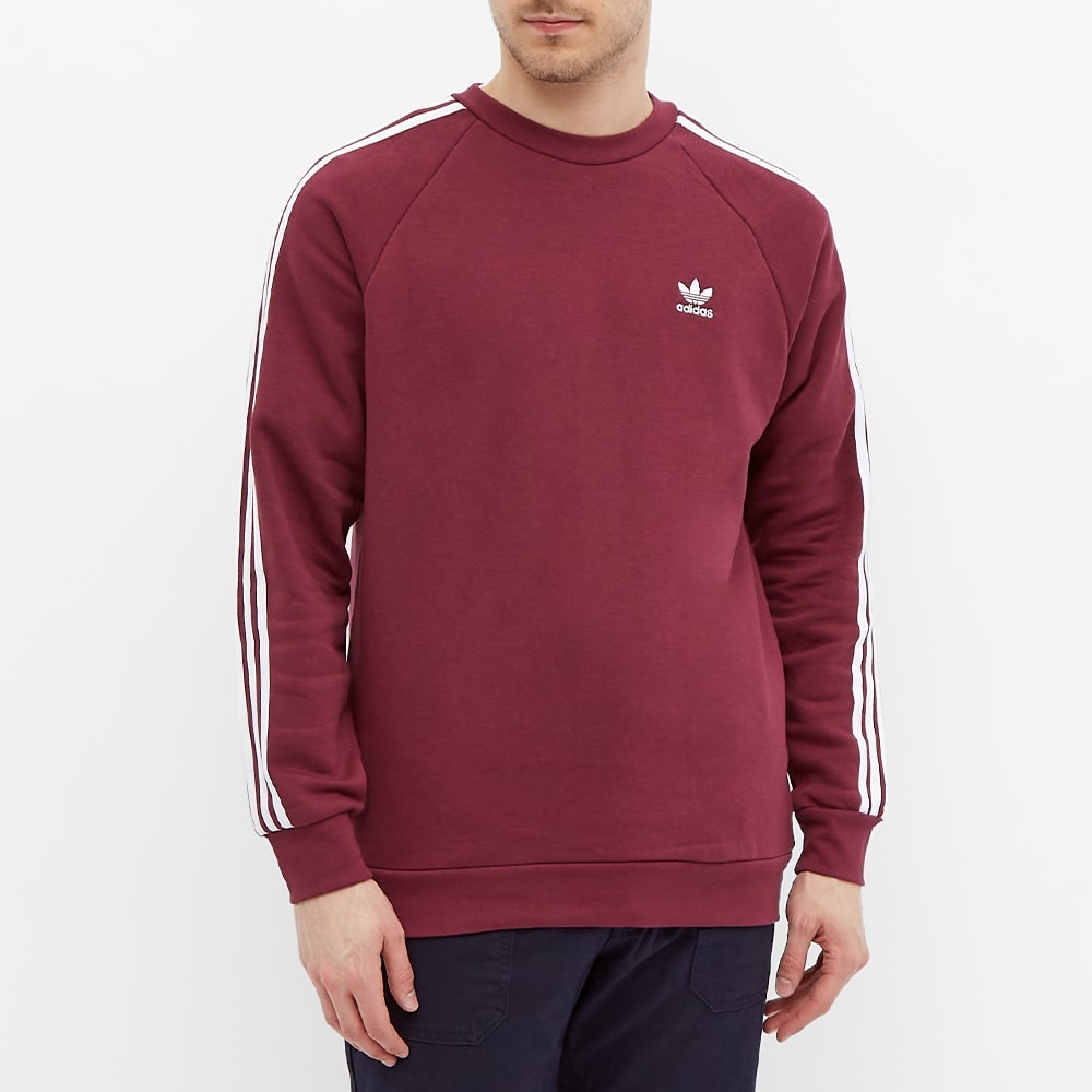 Adidas 3 Stripe Crew Sweat - 4