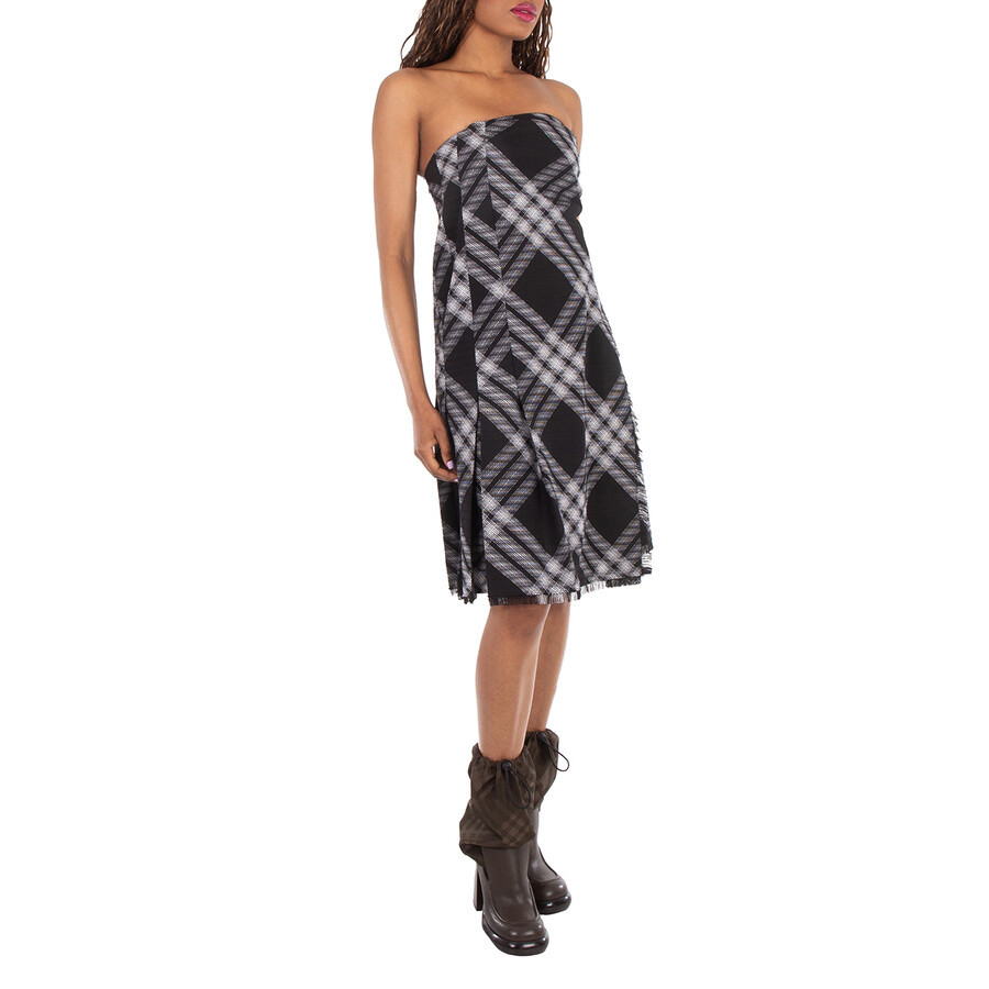 Burberry Checked Wrap Minidress - 4