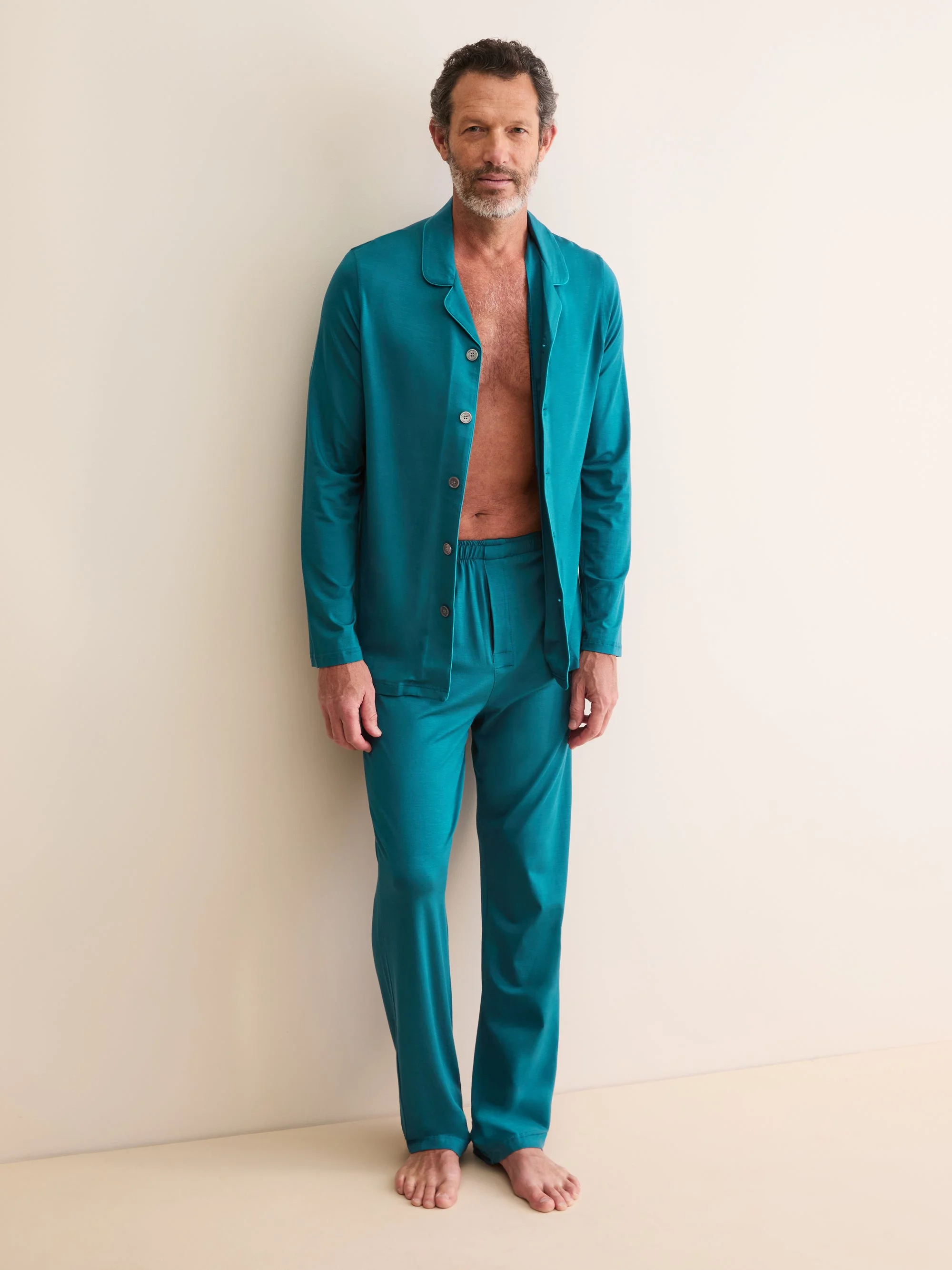 Men's Pajamas Basel Micro Modal Stretch Teal - 1