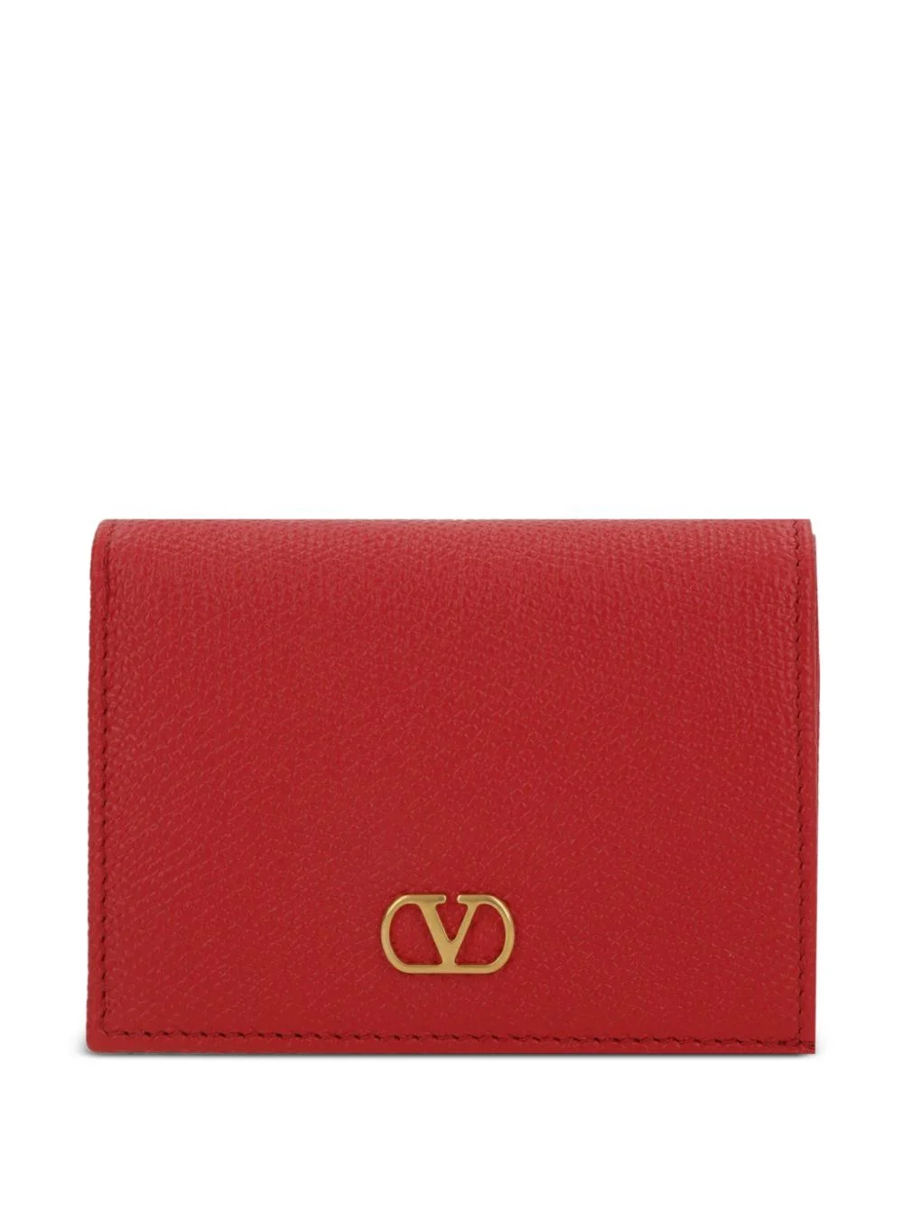 VLogo leather wallet - 1
