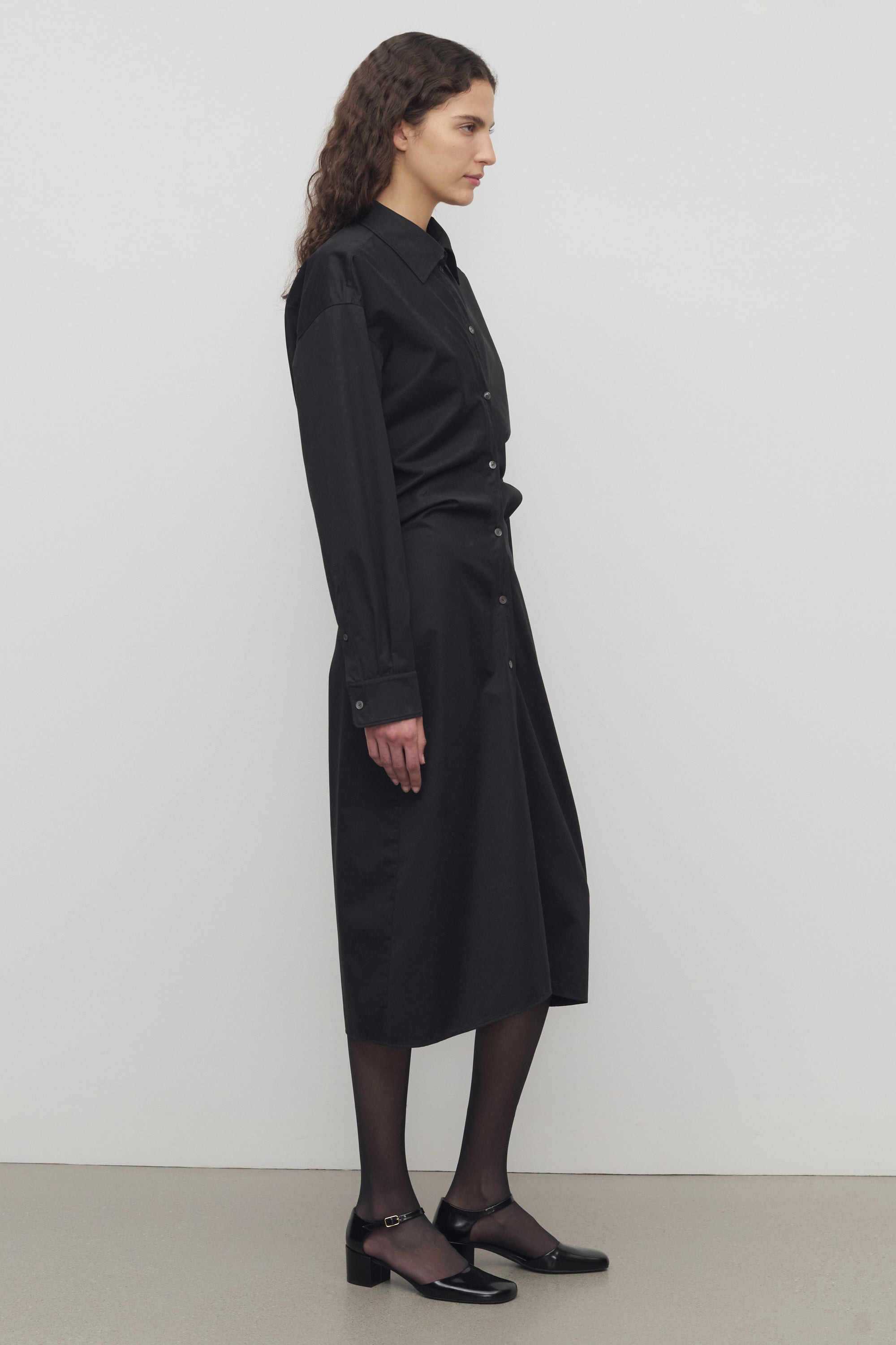 Yuske Dress in Cotton and Cashmere - 4