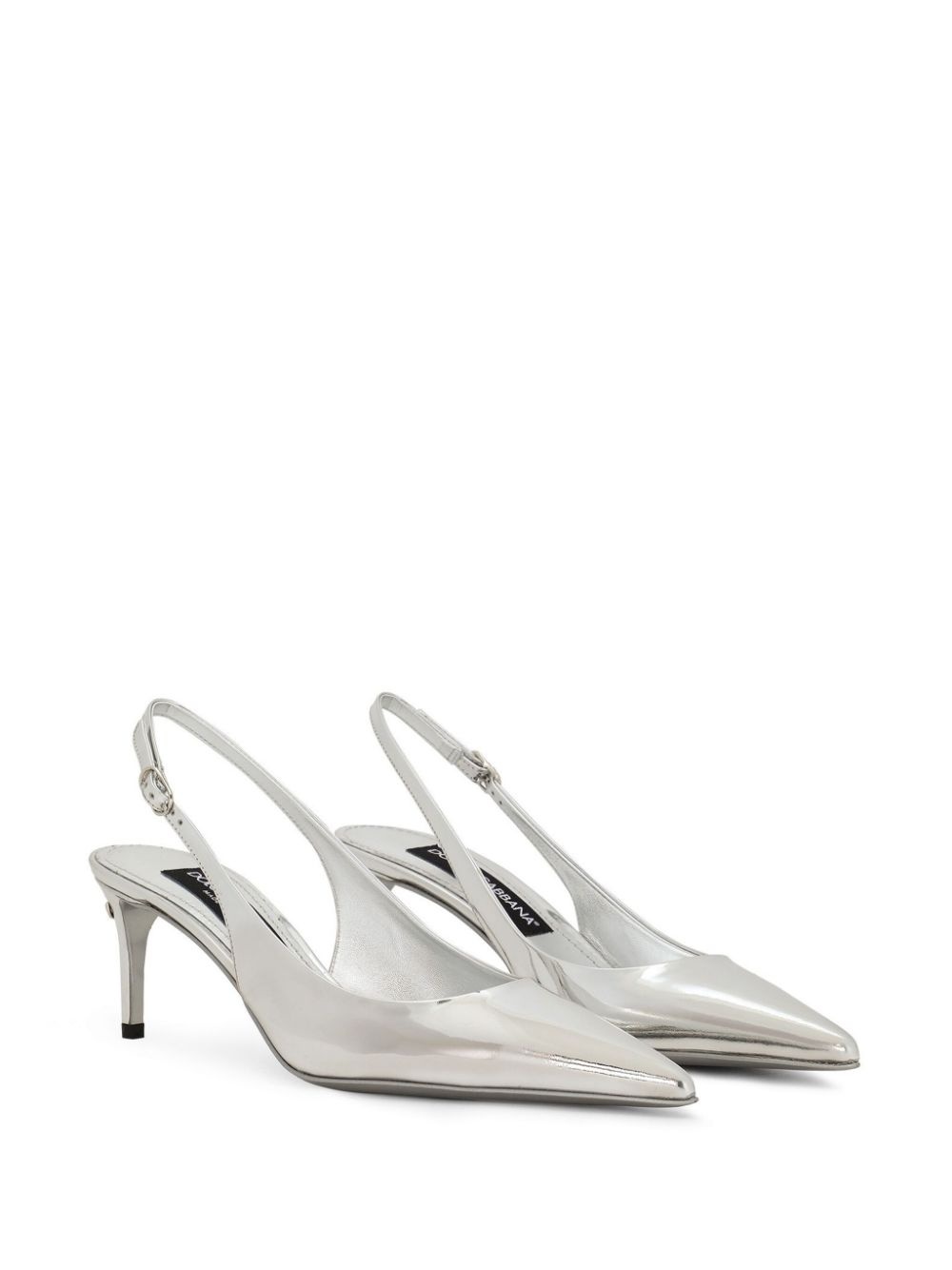 60mm calfskin slingback pumps - 2