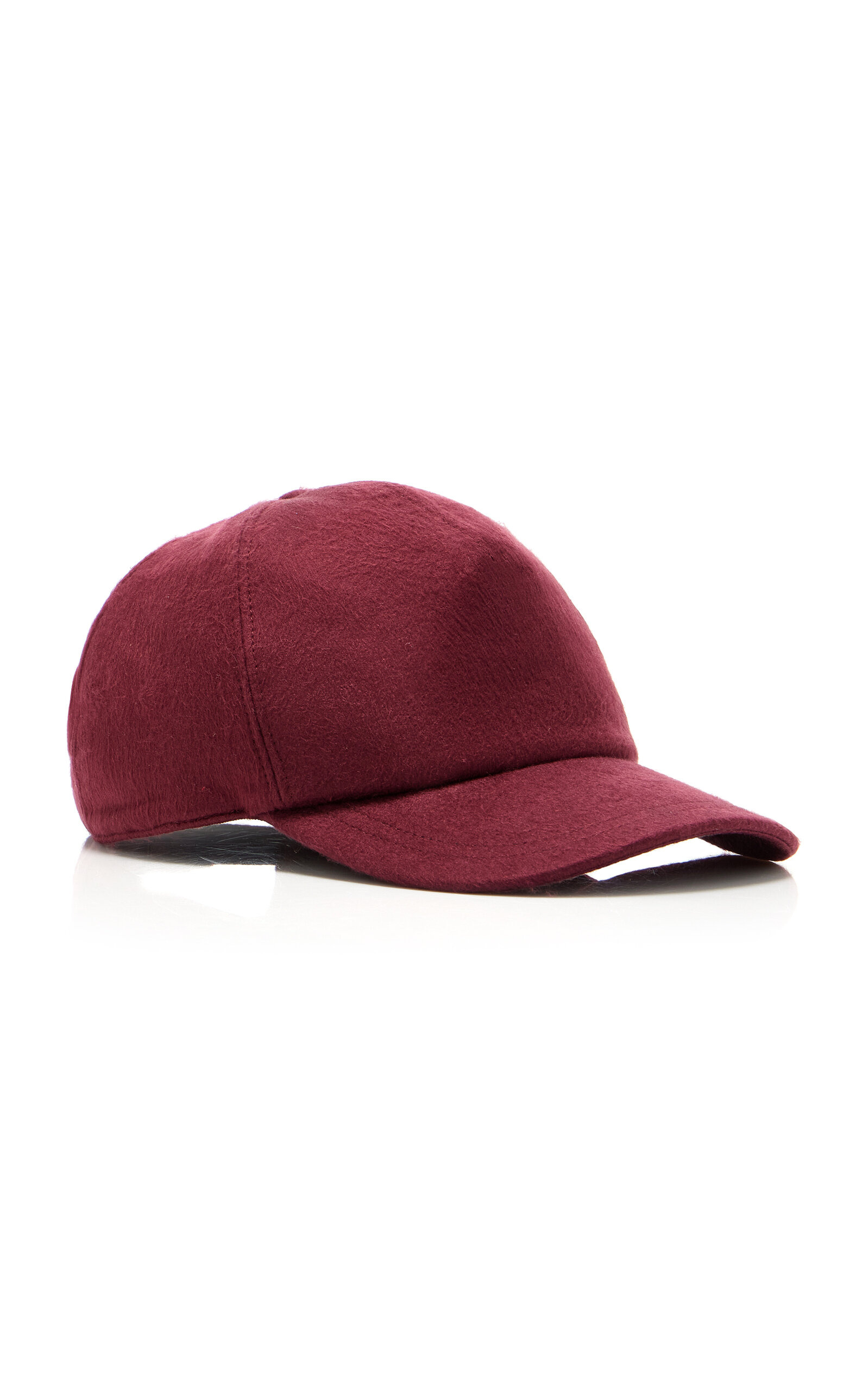 Zed Silk-Cashmere Boucle Baseball Hat red - 2