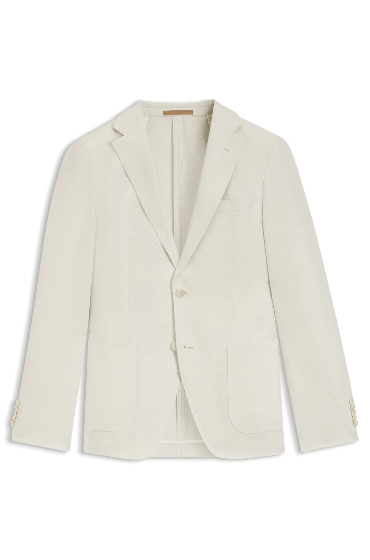 SLIM-FIT JACKET IN WOOL, SILK AND LINEN - 1