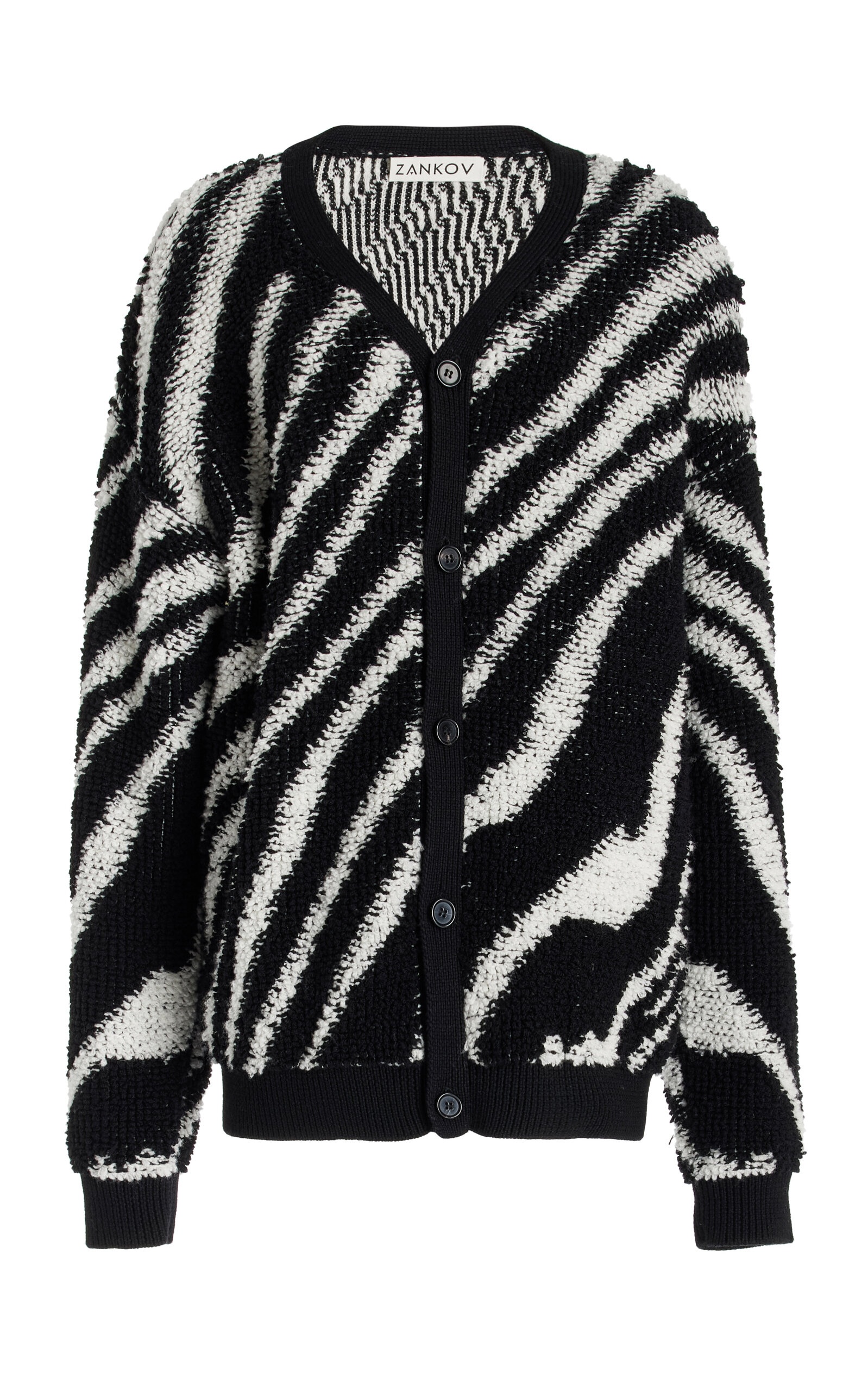 Christian Merino Wool Cardigan animal - 1