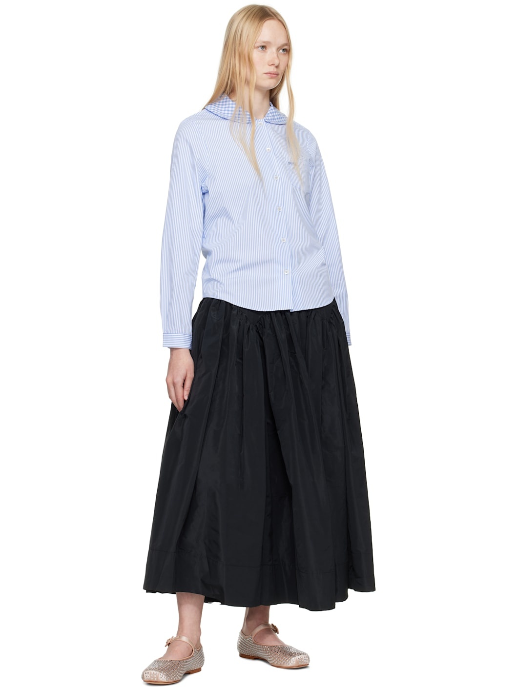 Black Torcello Midi Skirt - 4