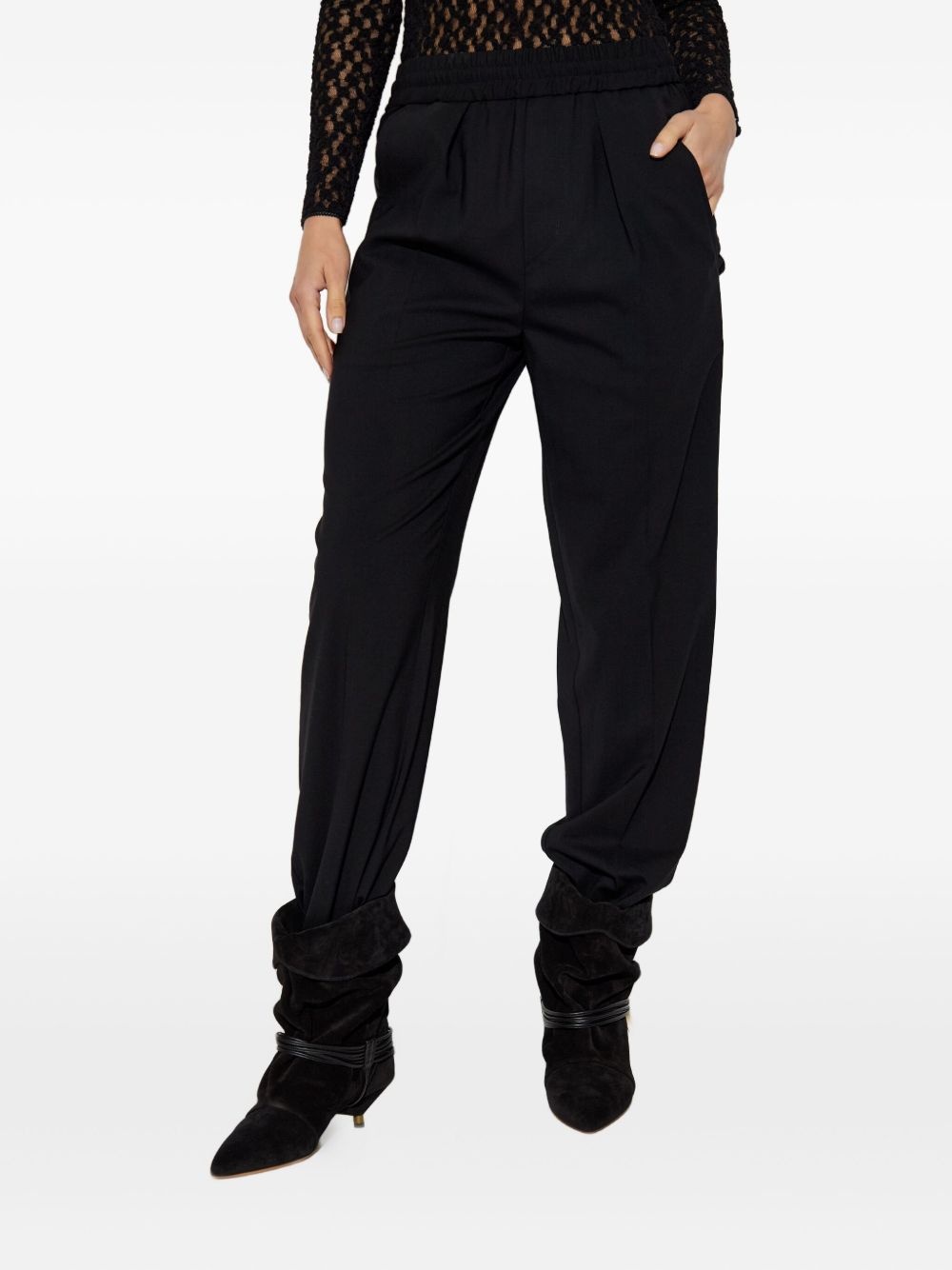 virgin-wool high-rise trousers - 3