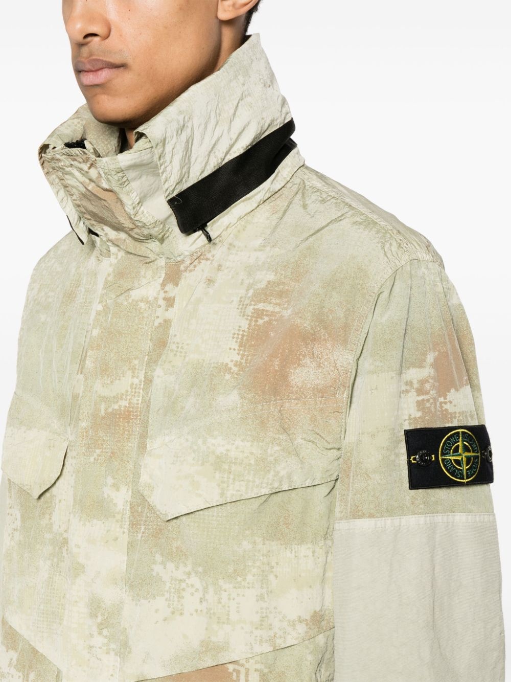 Compass-badge hooded jacket - 5