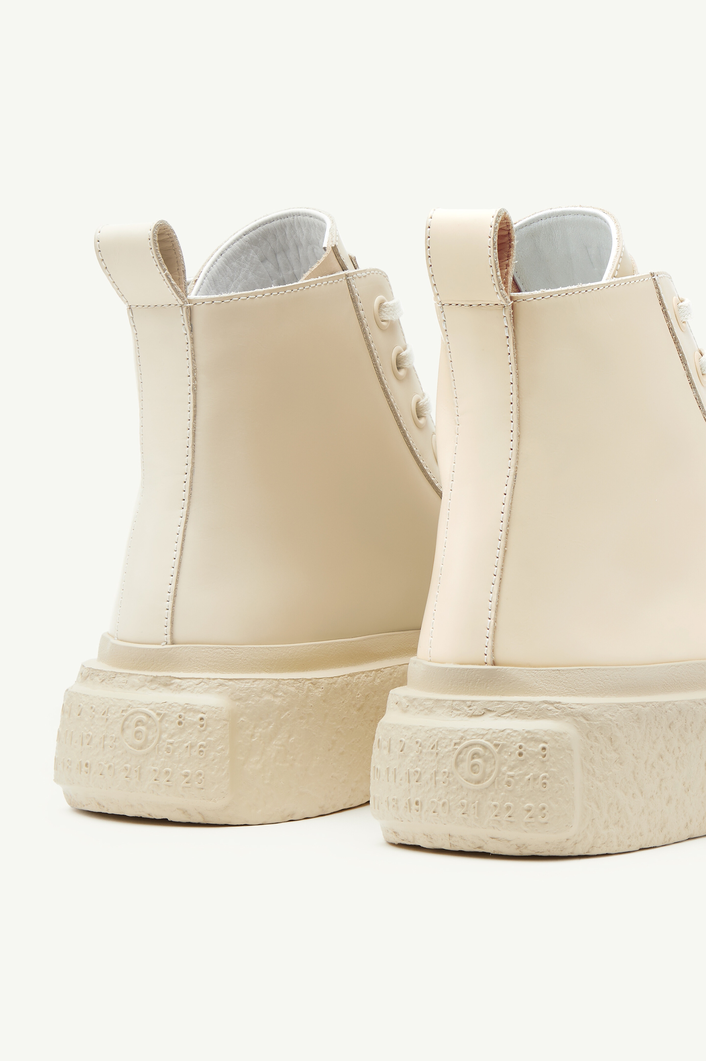 Lace-up Leather Sneakers - 4
