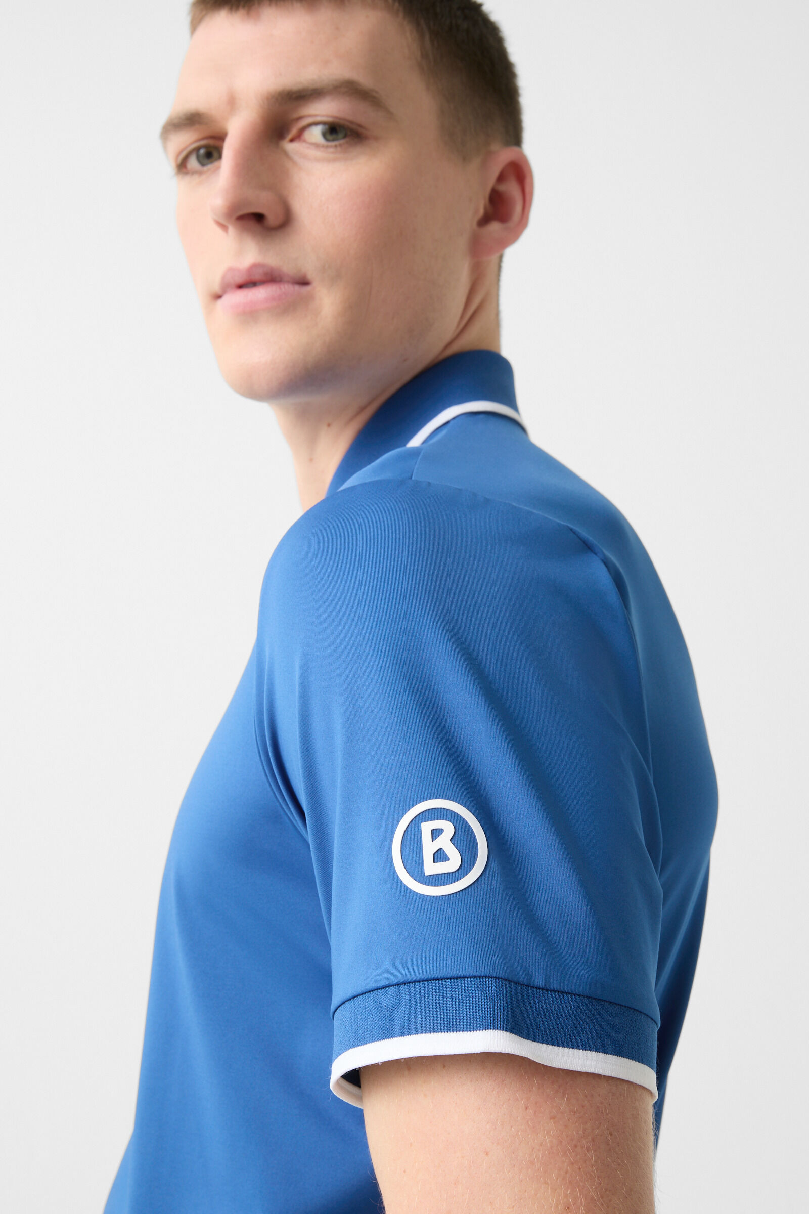 Cody functional short-sleeved top in Royal blue - 5