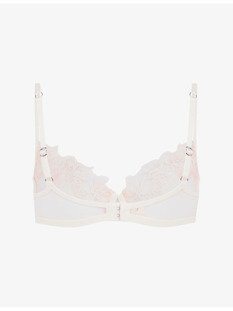 Lindie underwired embroidered floral mesh bra 3