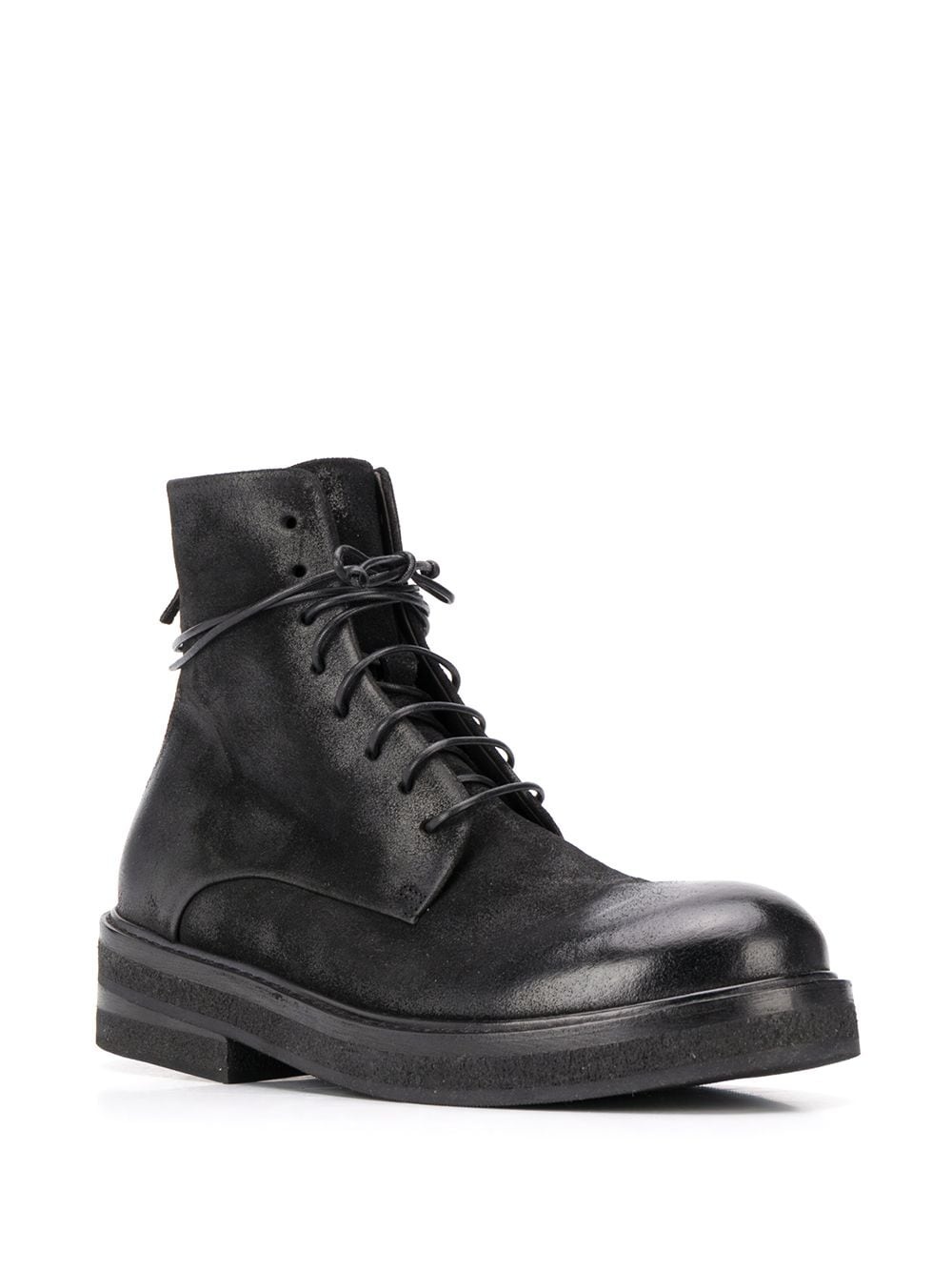 suede lace-up boots - 2