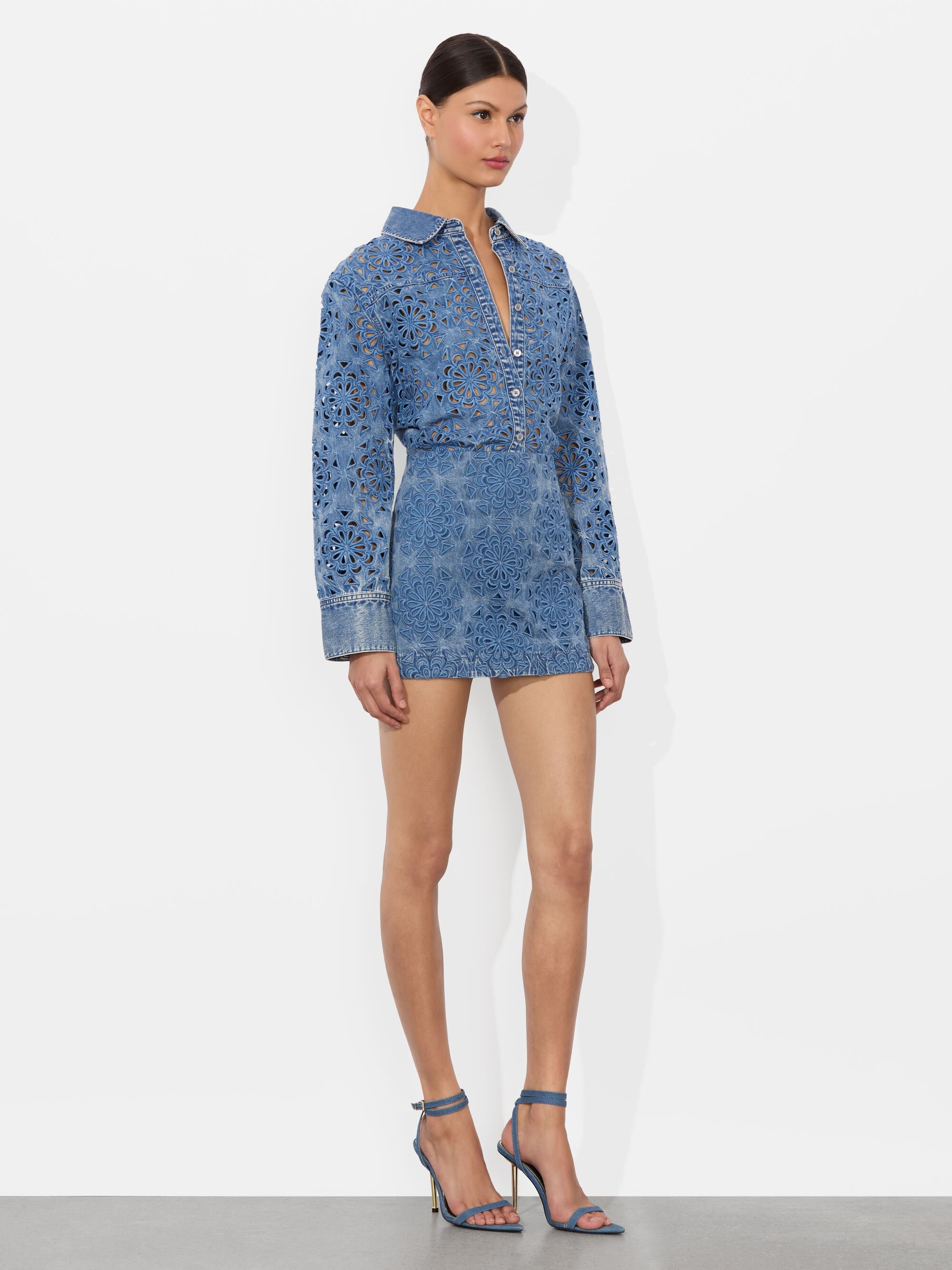 RUBI DENIM MICRO SKIRT - 6