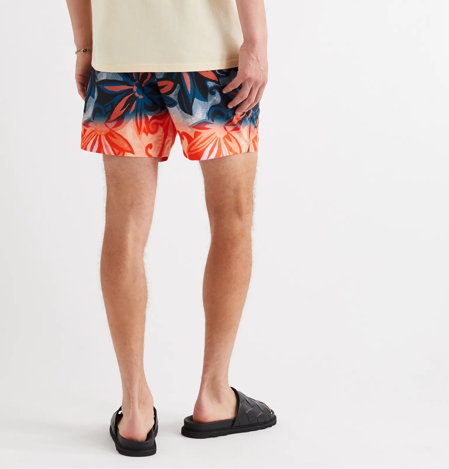 Mid-Length Dégradé Floral-Print Shell Swim Shorts - 3