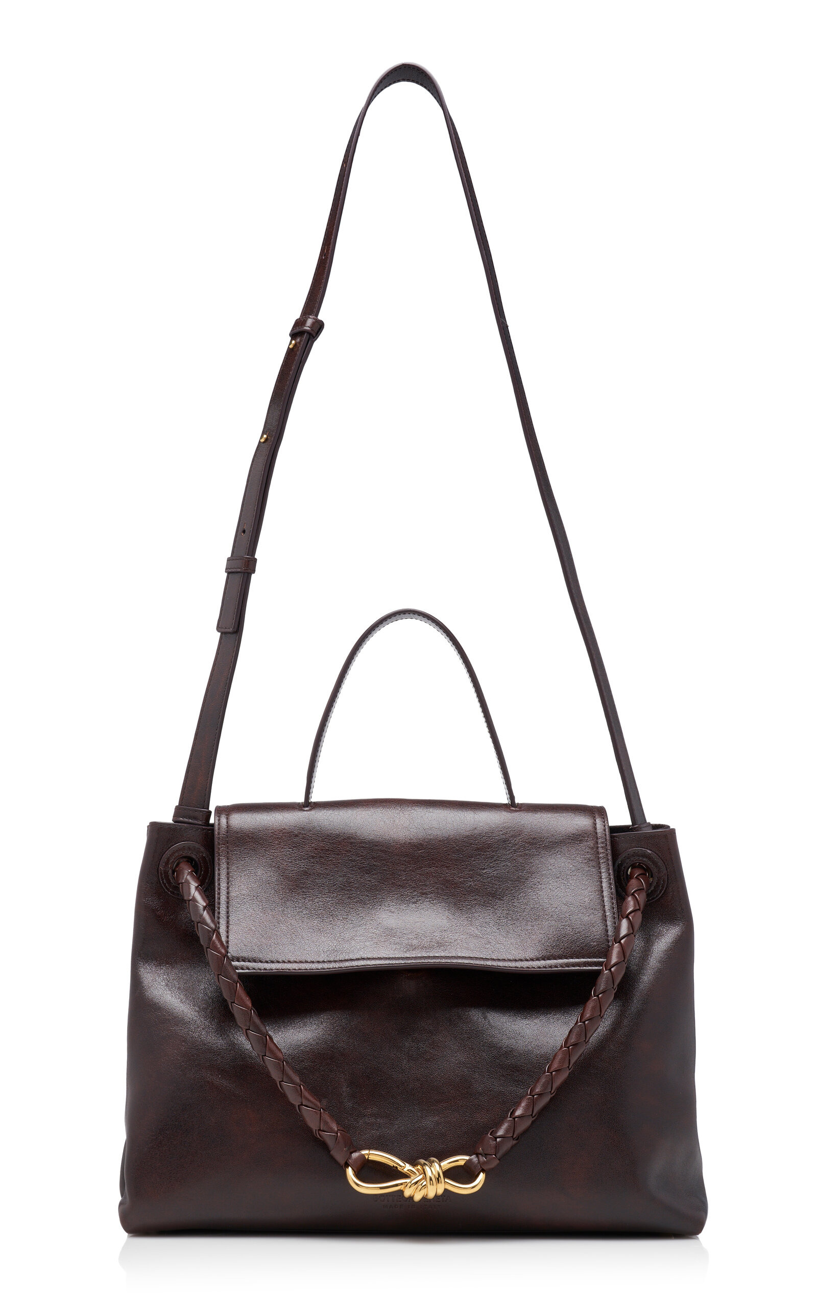 Ciao Ciao Distressed Leather Top Handle Bag brown - 3