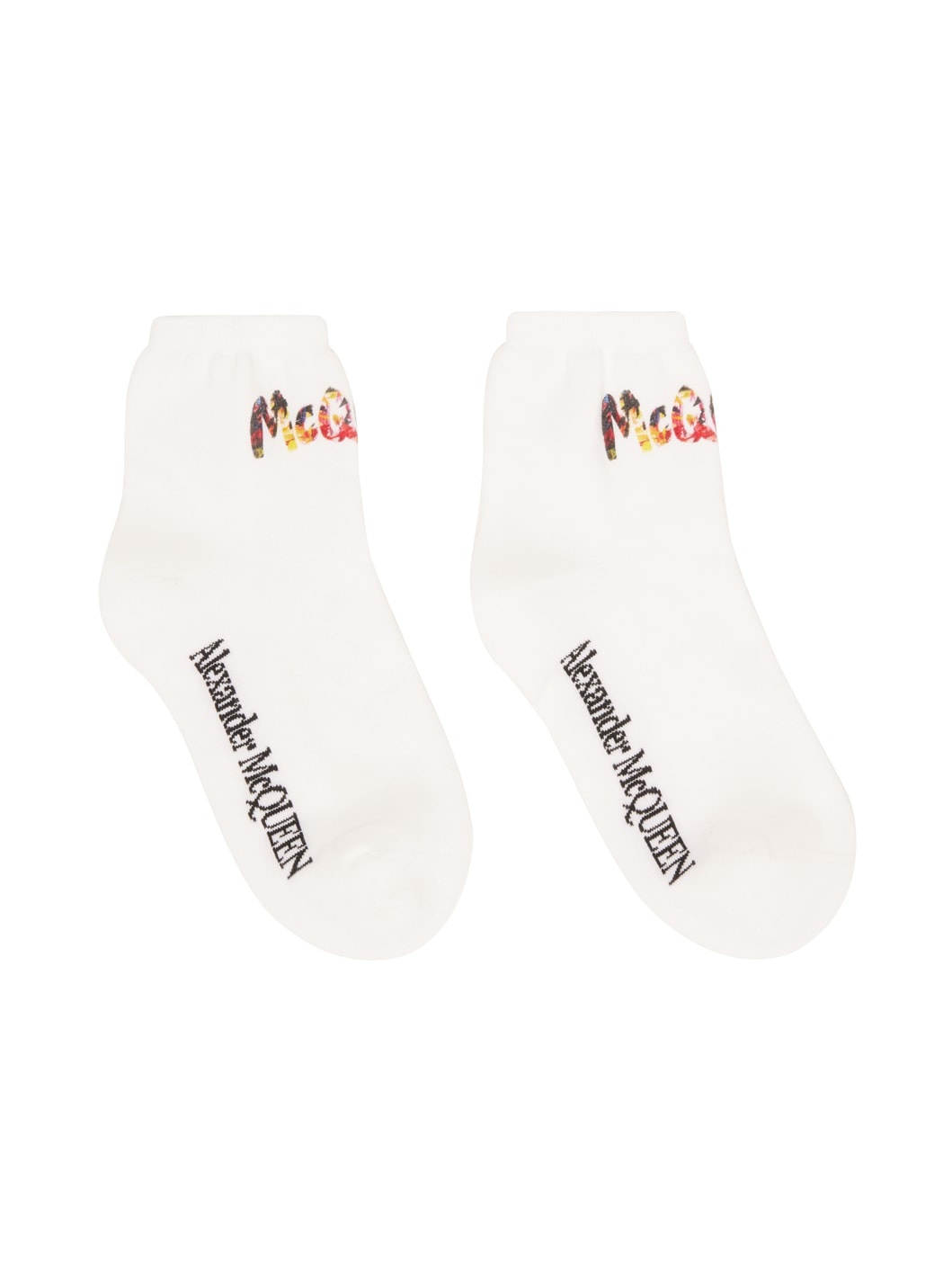 White Painted Graffiti Socks - 1