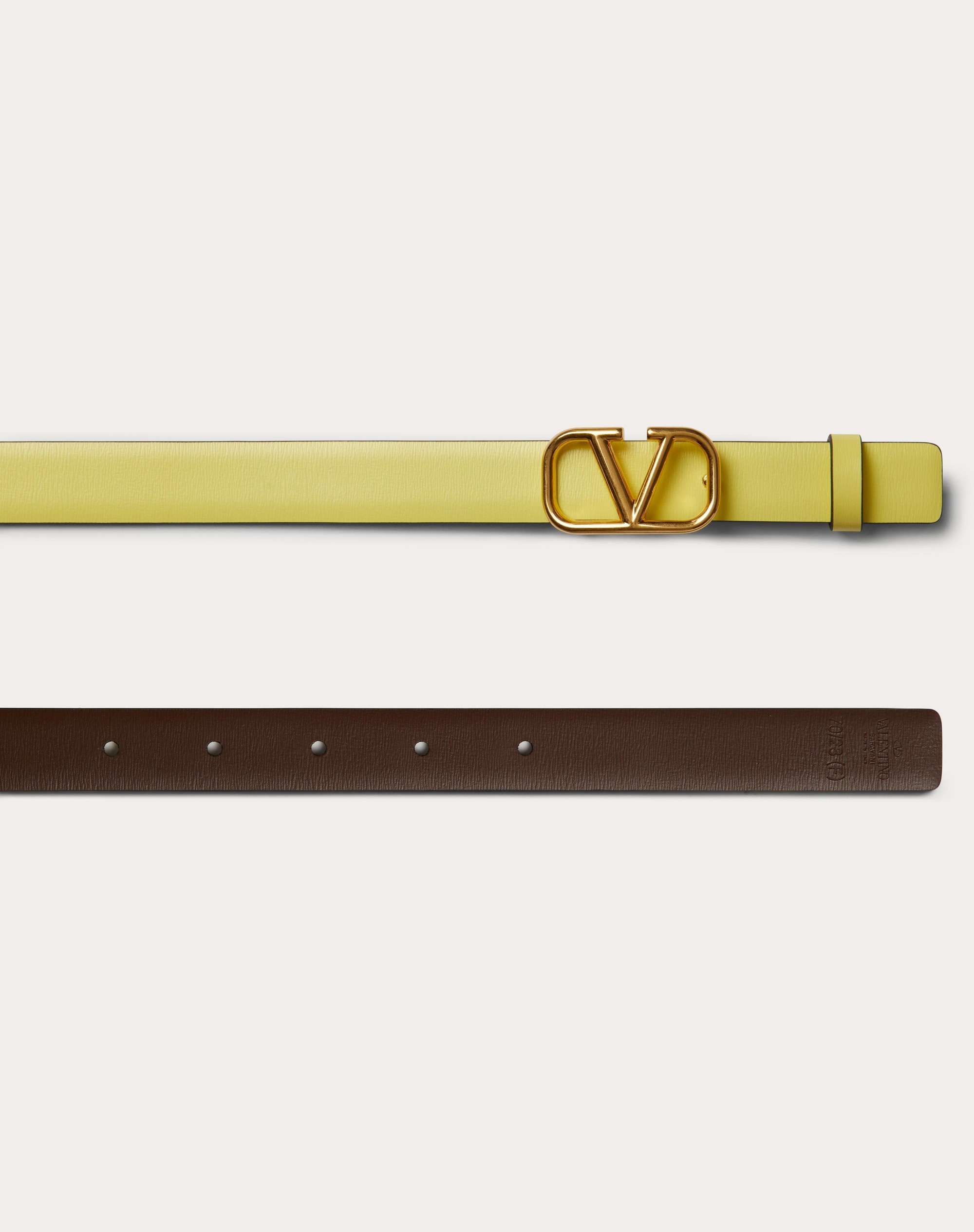 REVERSIBLE VLOGO SIGNATURE BELT IN GLOSSY CALFSKIN 20 MM - 3