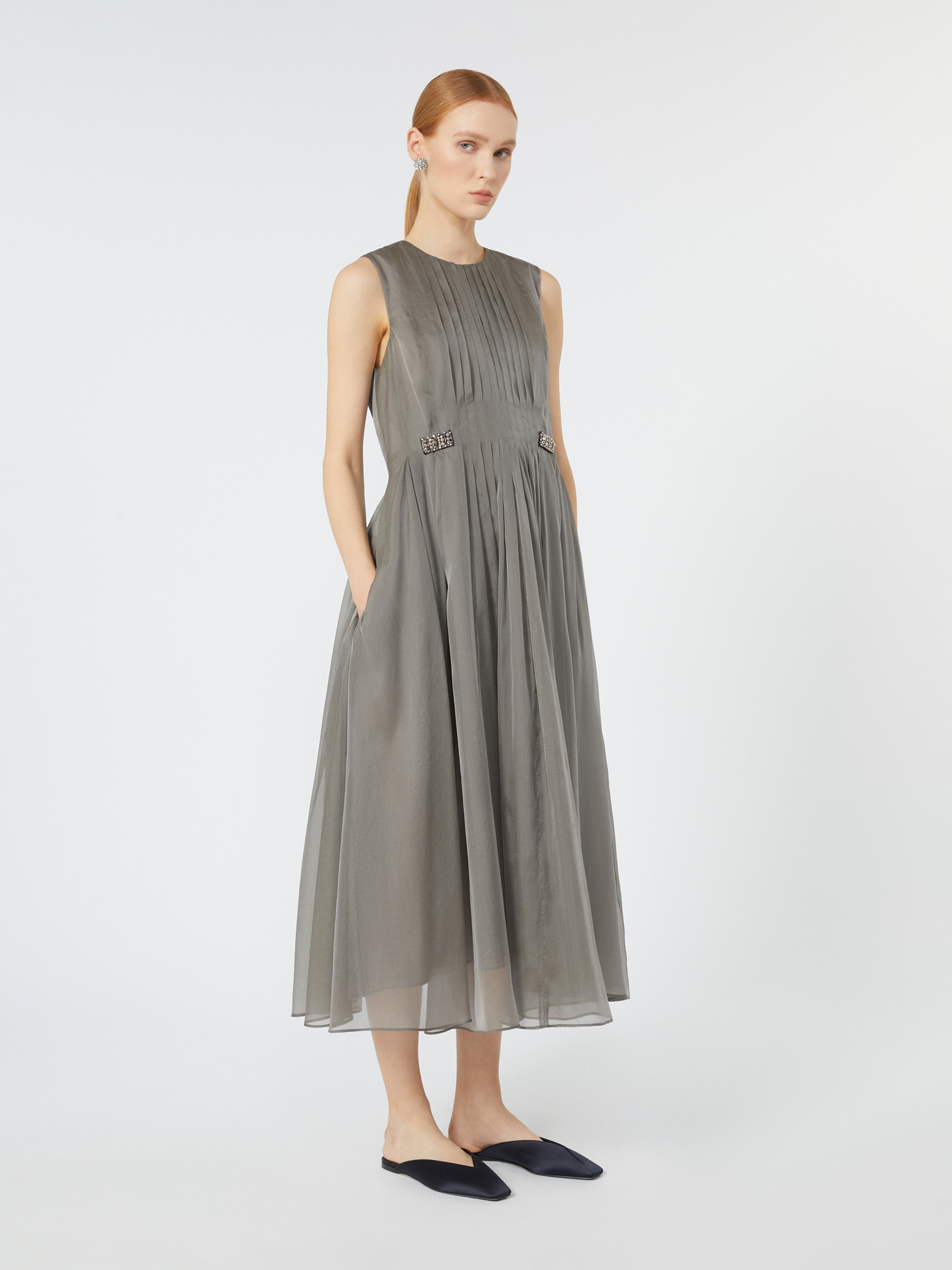 WALLY Silk-blend organza dress - 2