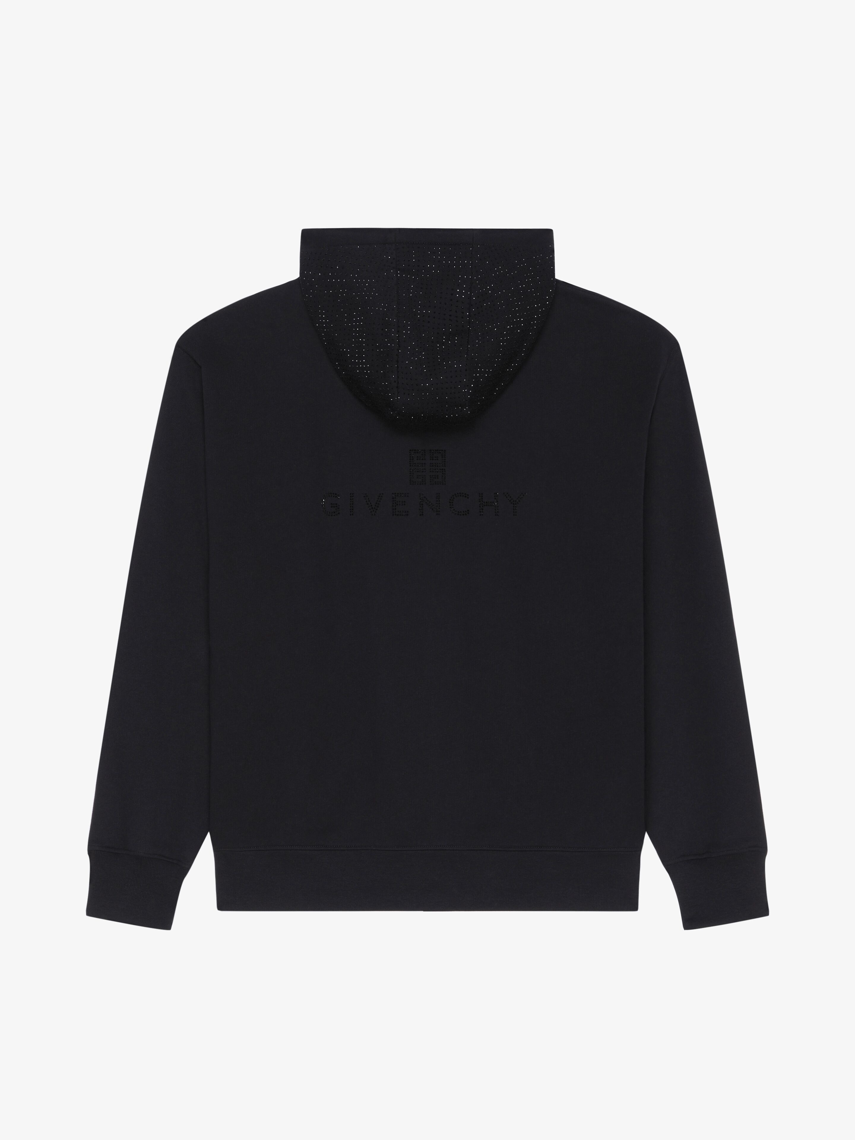 GIVENCHY BOXY FIT HOODIE IN FLEECE WITH RHINESTONES - 5