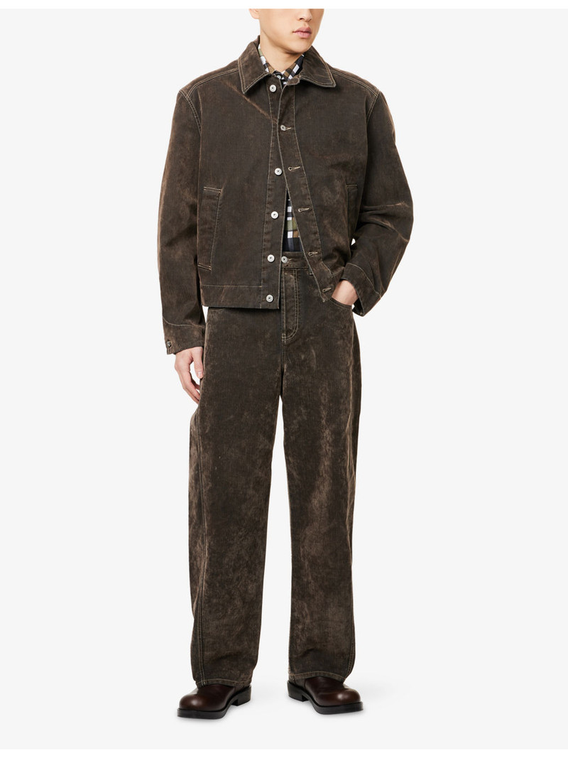 JACQUEMUS Le De-Nimes Mirada Velvet Cotton Trousers outlook