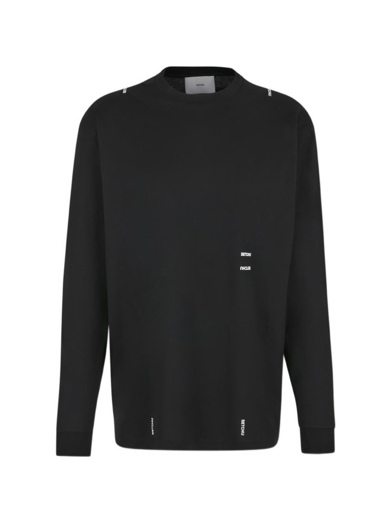 round-neck long-sleeve top 1