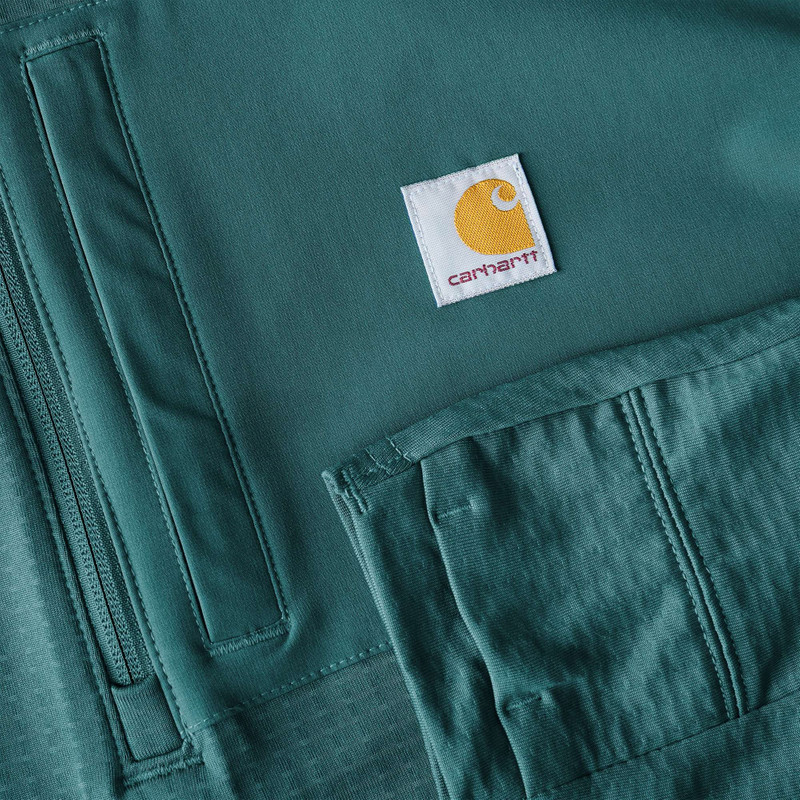 Carhartt Force® Relaxed Fit Mock Neck Half-Zip Fleece-Lined Shirt 7