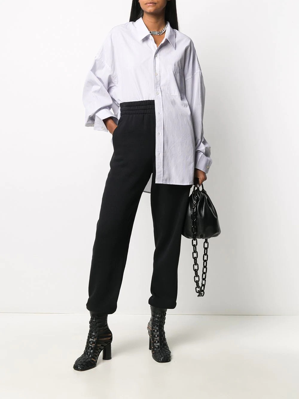 pinstripe oversized shirt - 2