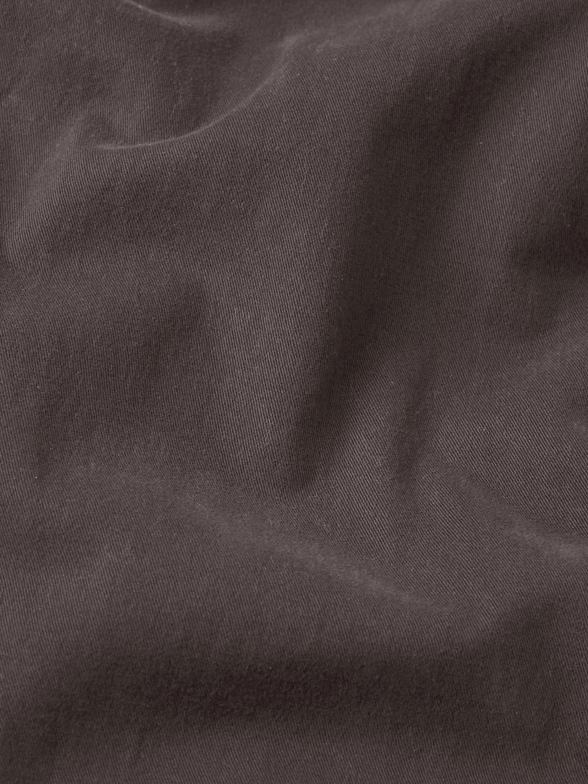Cotton Chino Pants in Dark Chocolate - 4