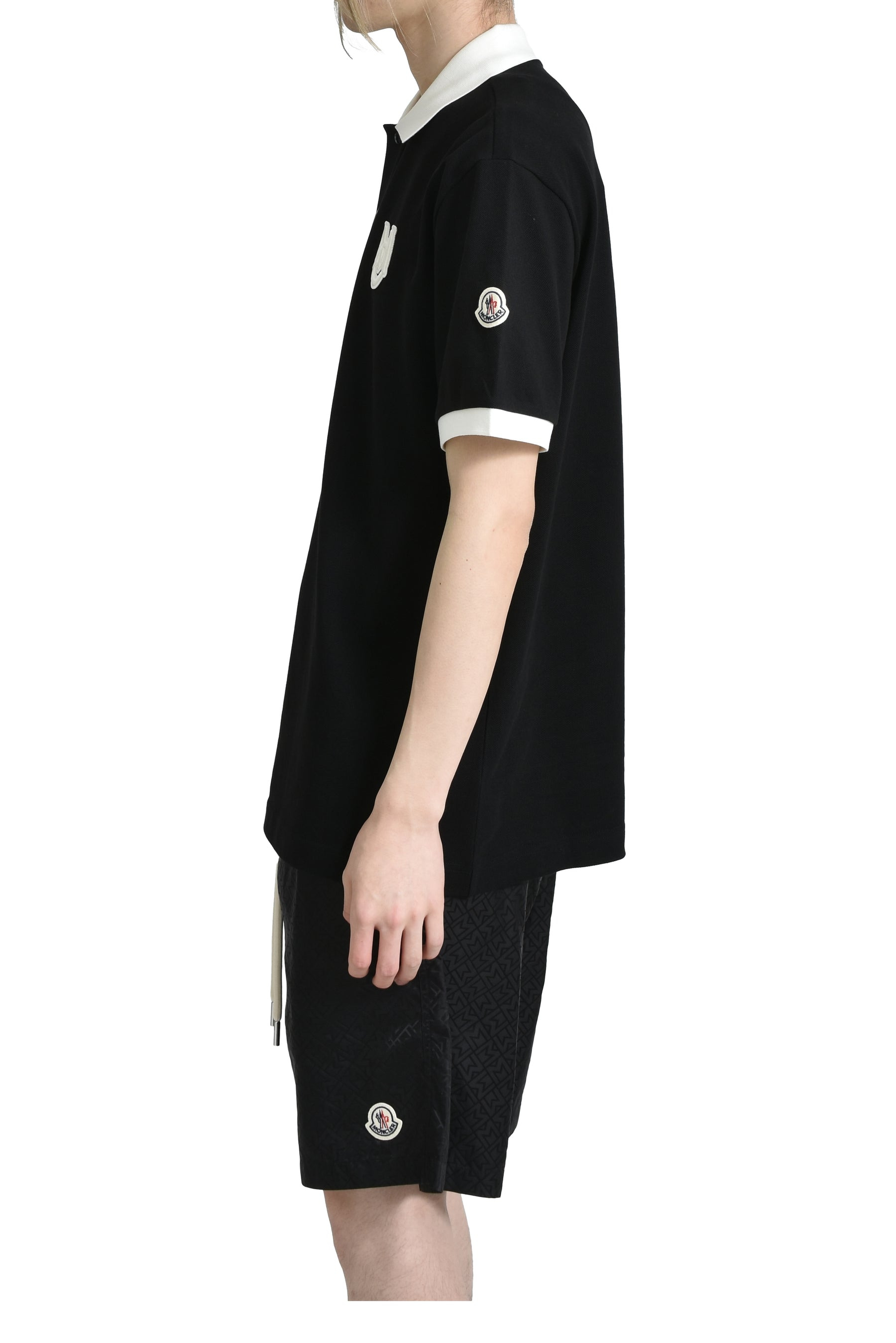 EMBROIDERED LOGO SS POLO / BLK - 3