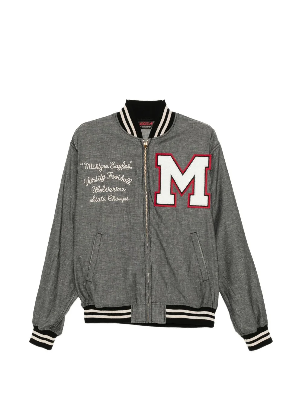 LETTER-PATCH BOMBER JACKET - 1