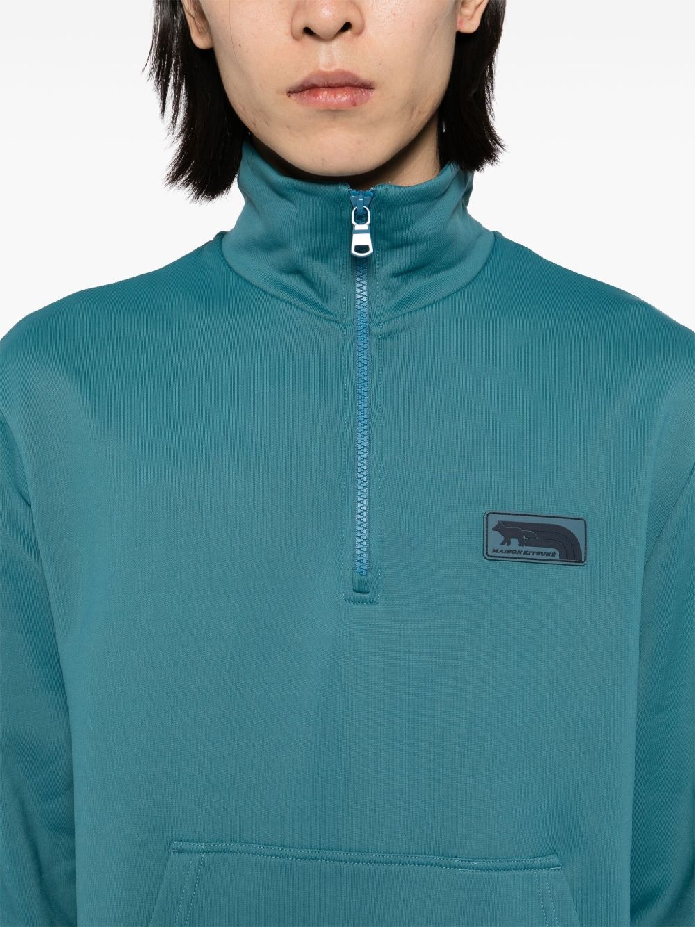logo patched jacket - 5