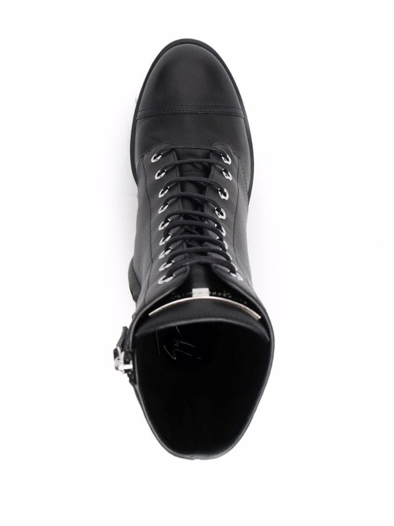 Camille lace-up cargo boots - 5