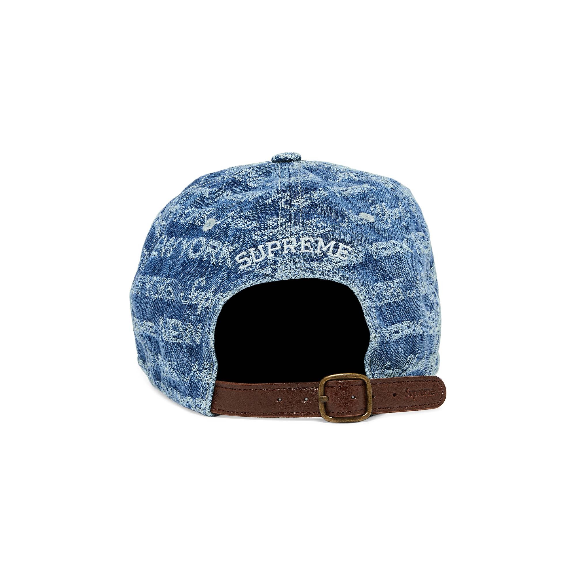 Supreme Multi Type Jacquard Denim 6-Panel 'Blue'