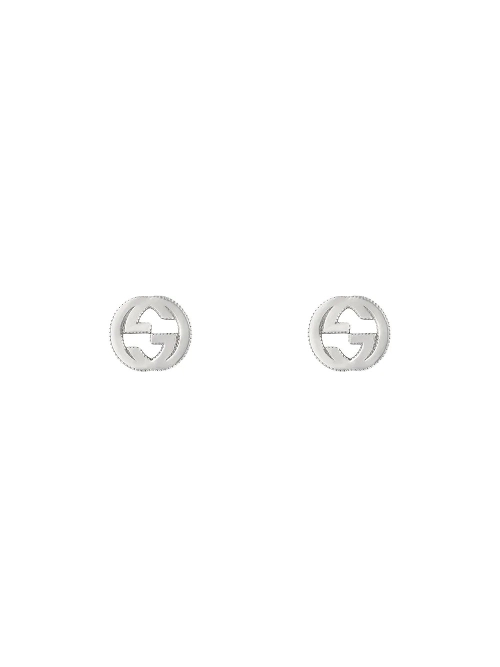 Interlocking G earrings in silver - 1