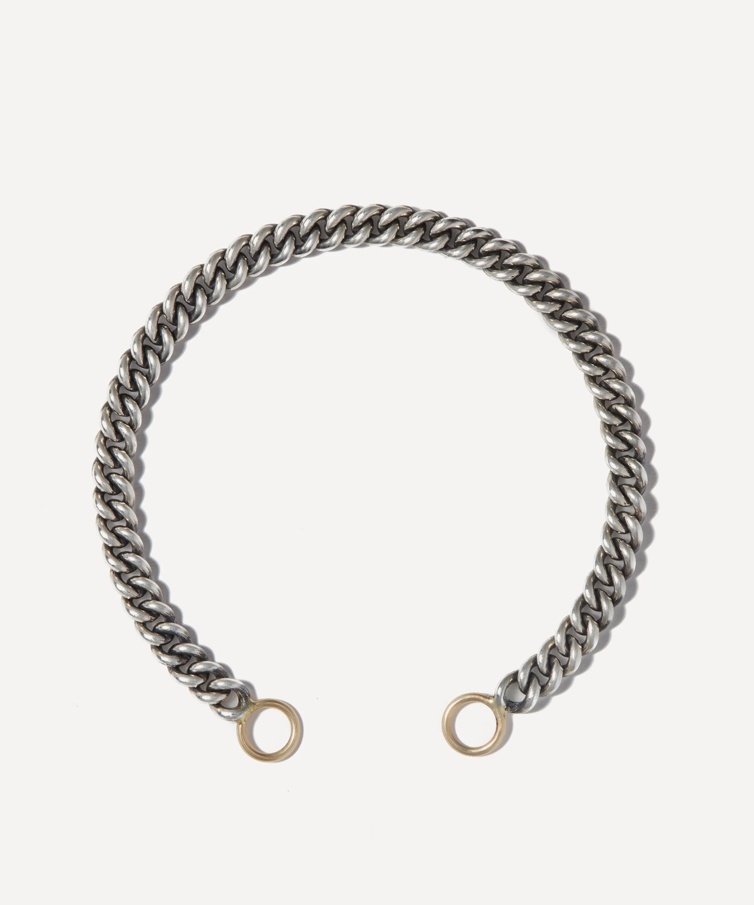 Sterling Silver Heavy Curb Chain Bracelet - 1