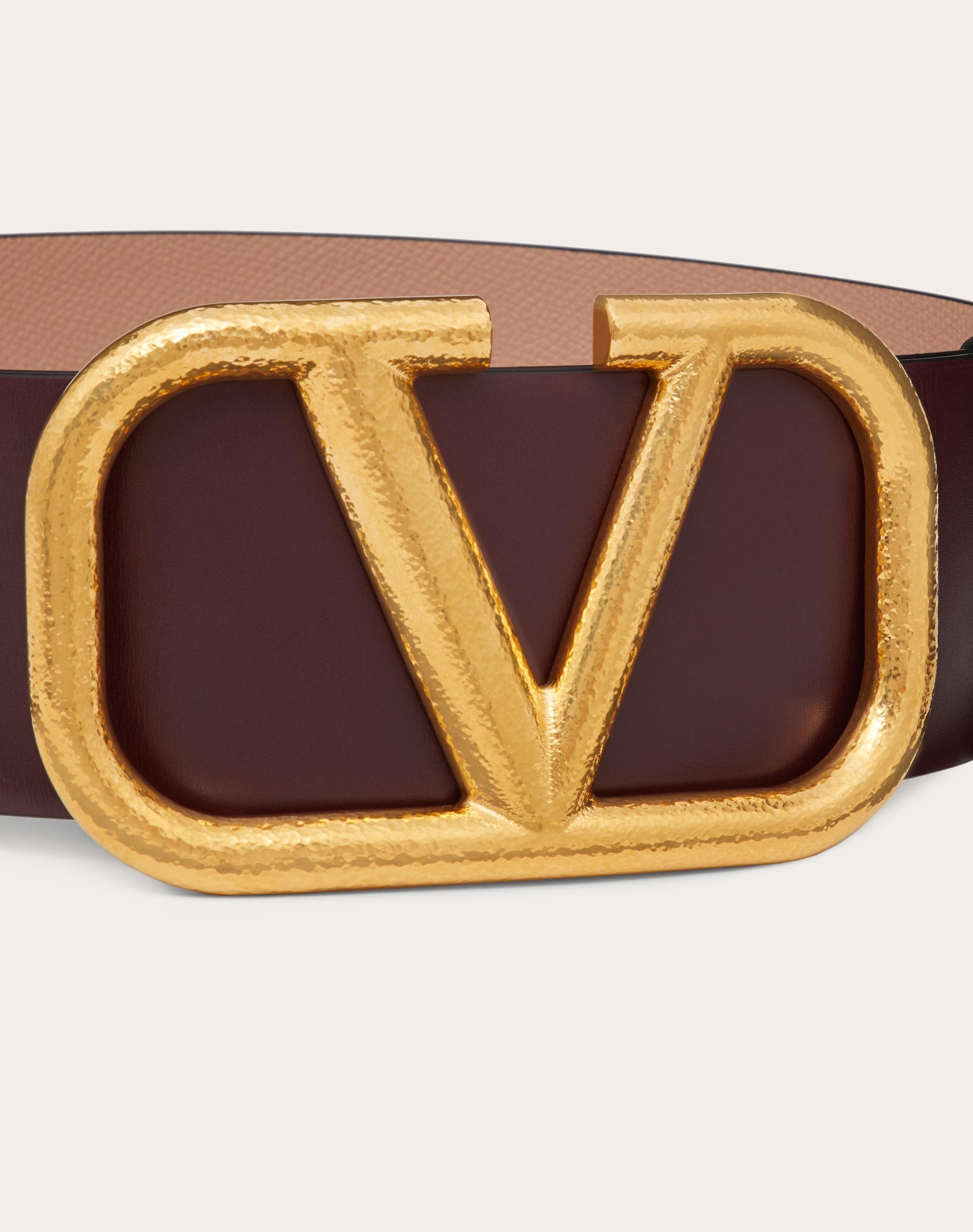 REVERSIBLE VLOGO SIGNATURE BELT IN GRAINY CALFSKIN 70MM - 2